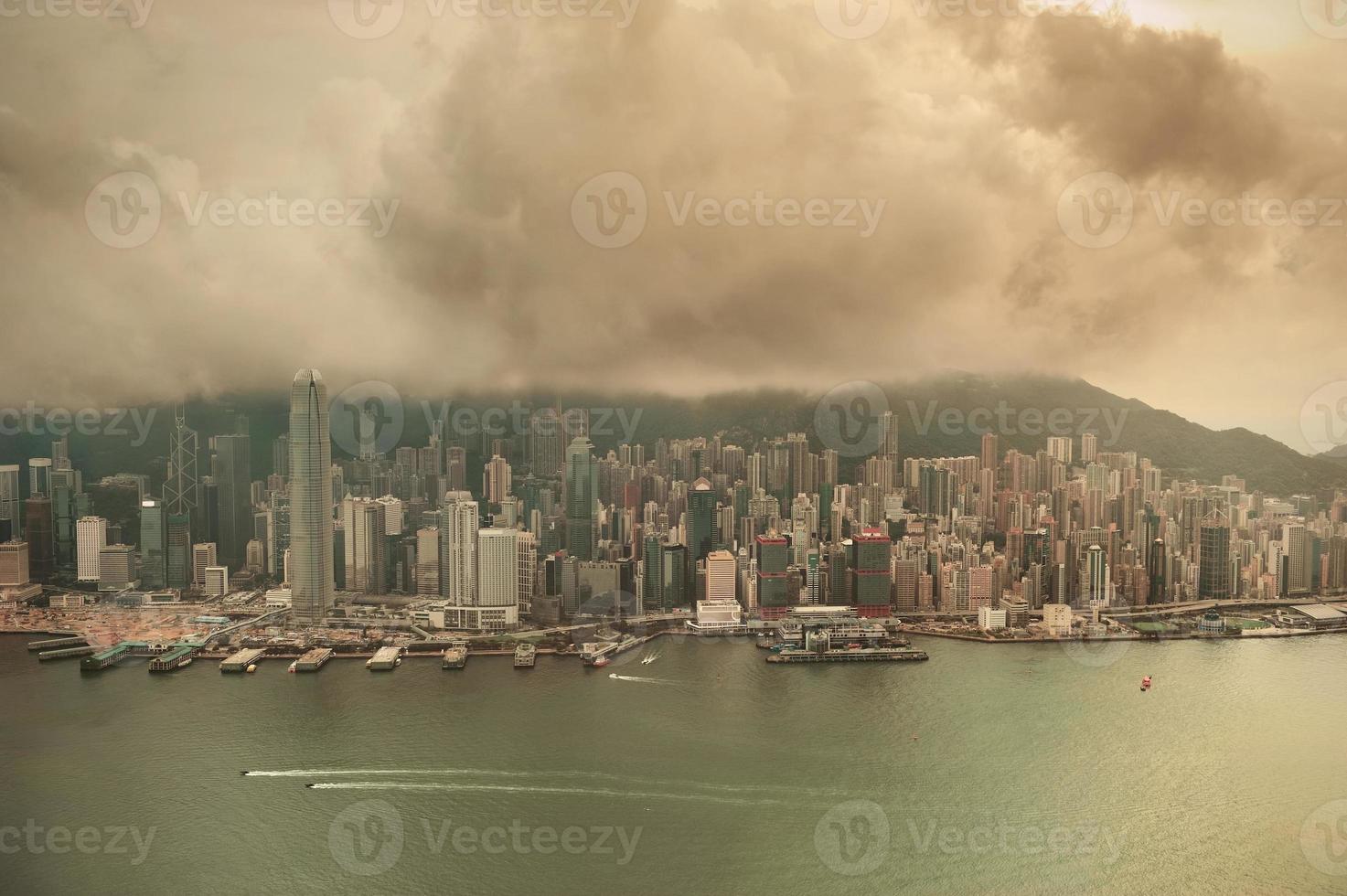 vue aérienne de hong kong photo