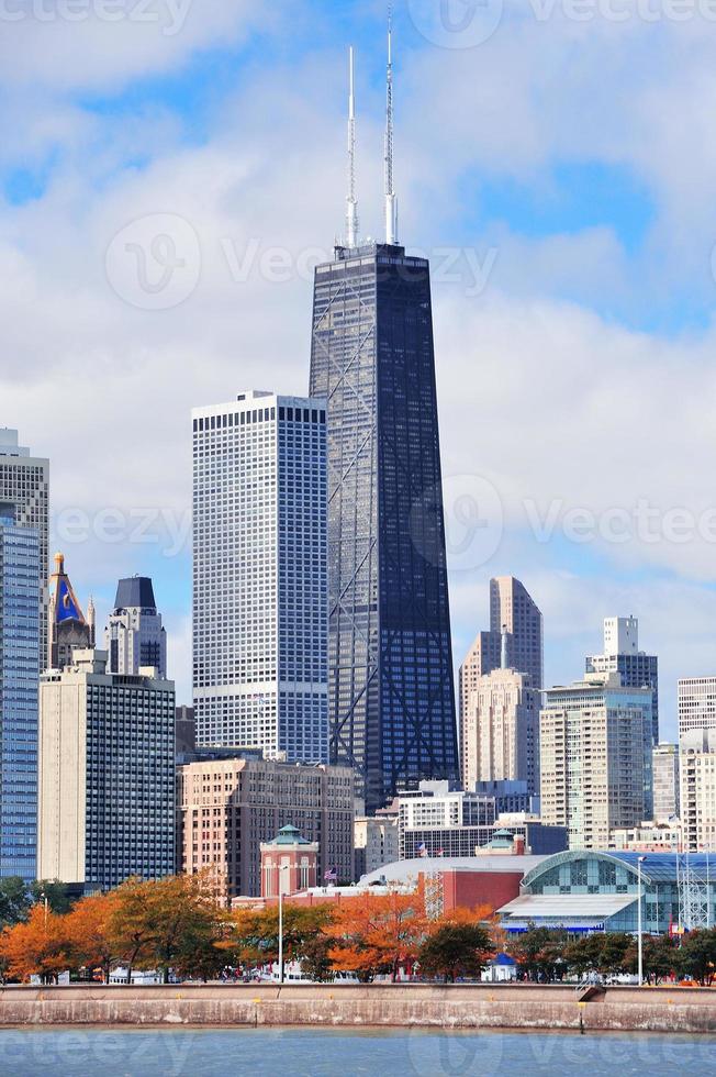 horizon urbain de la ville de chicago photo