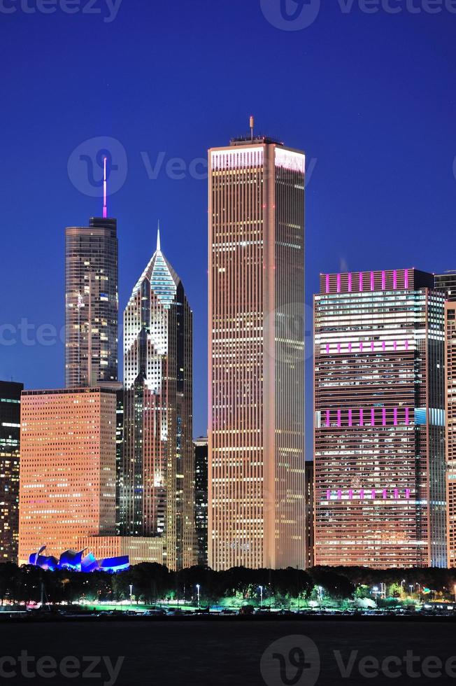 Skyline de Chicago au crépuscule photo