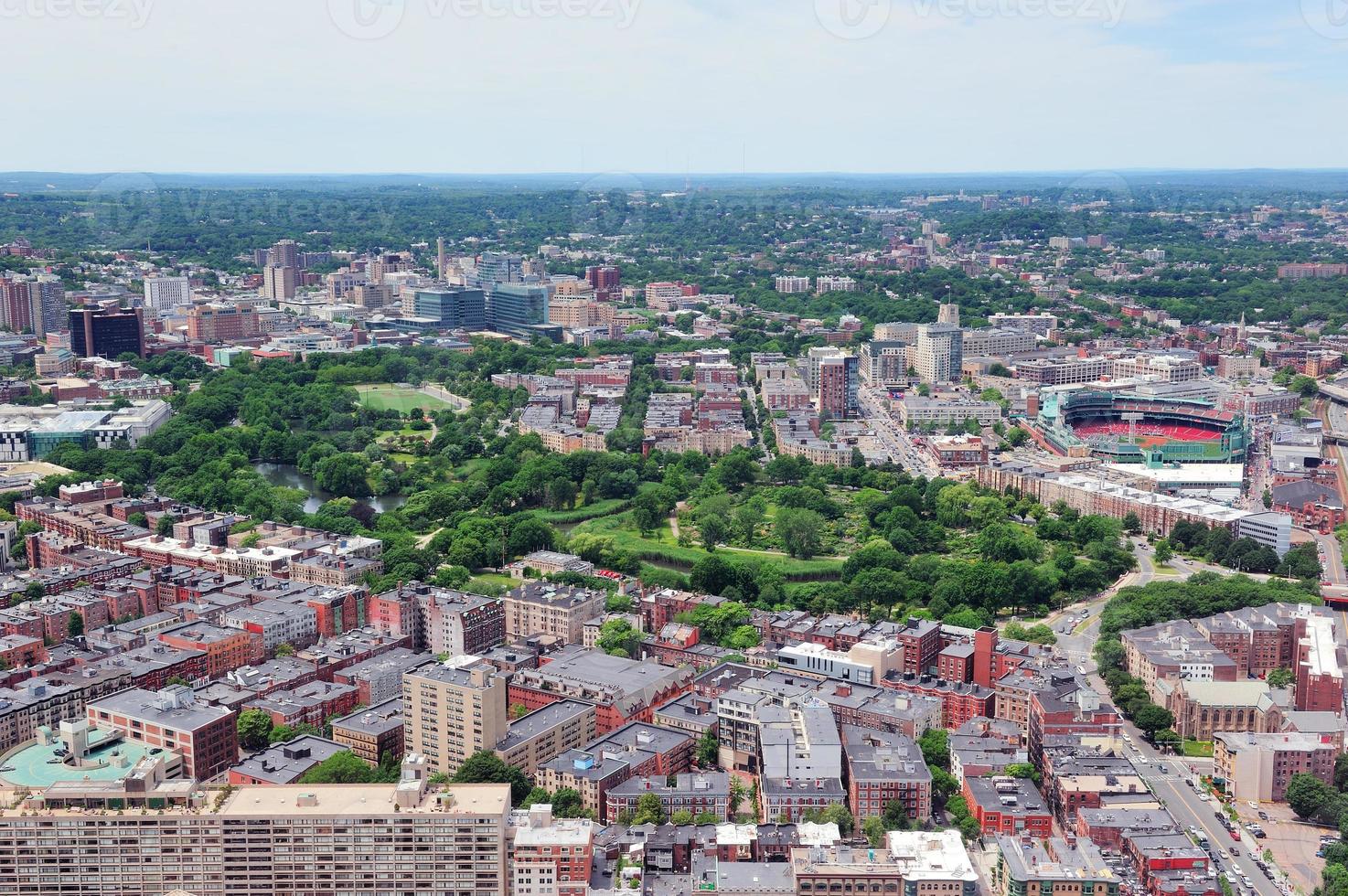 vue aérienne de boston photo