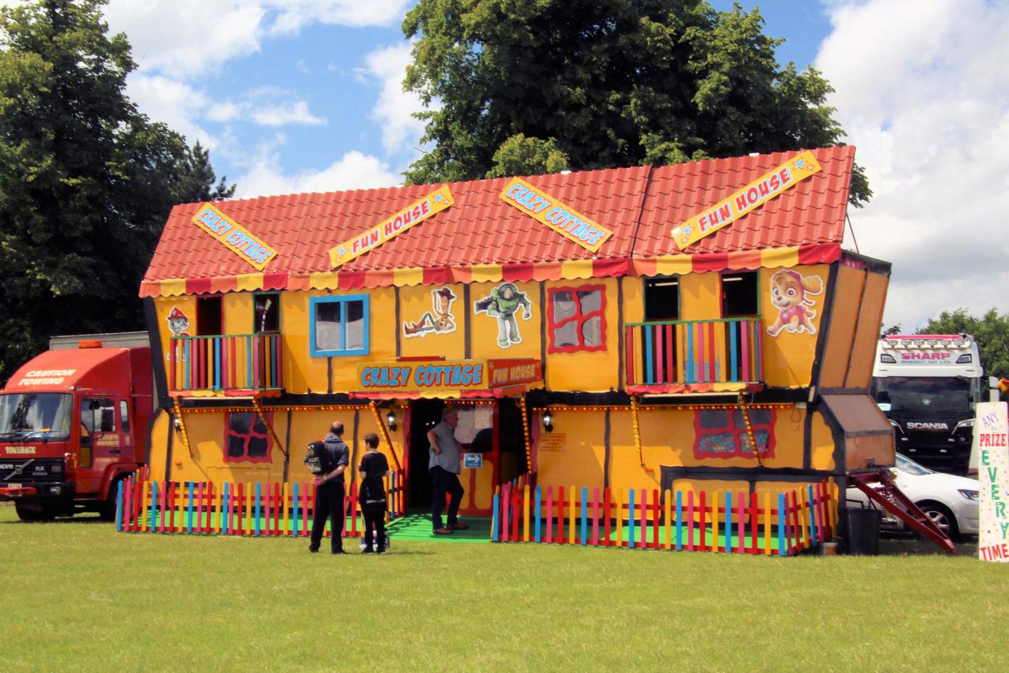 Whitchurch dans le Shropshire au Royaume-Uni en juin 2022. vue sur une maison amusante photo