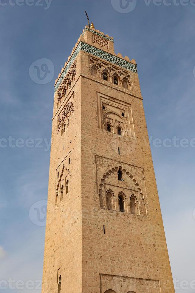 mosquée kutubiyya à marrakech, maroc photo