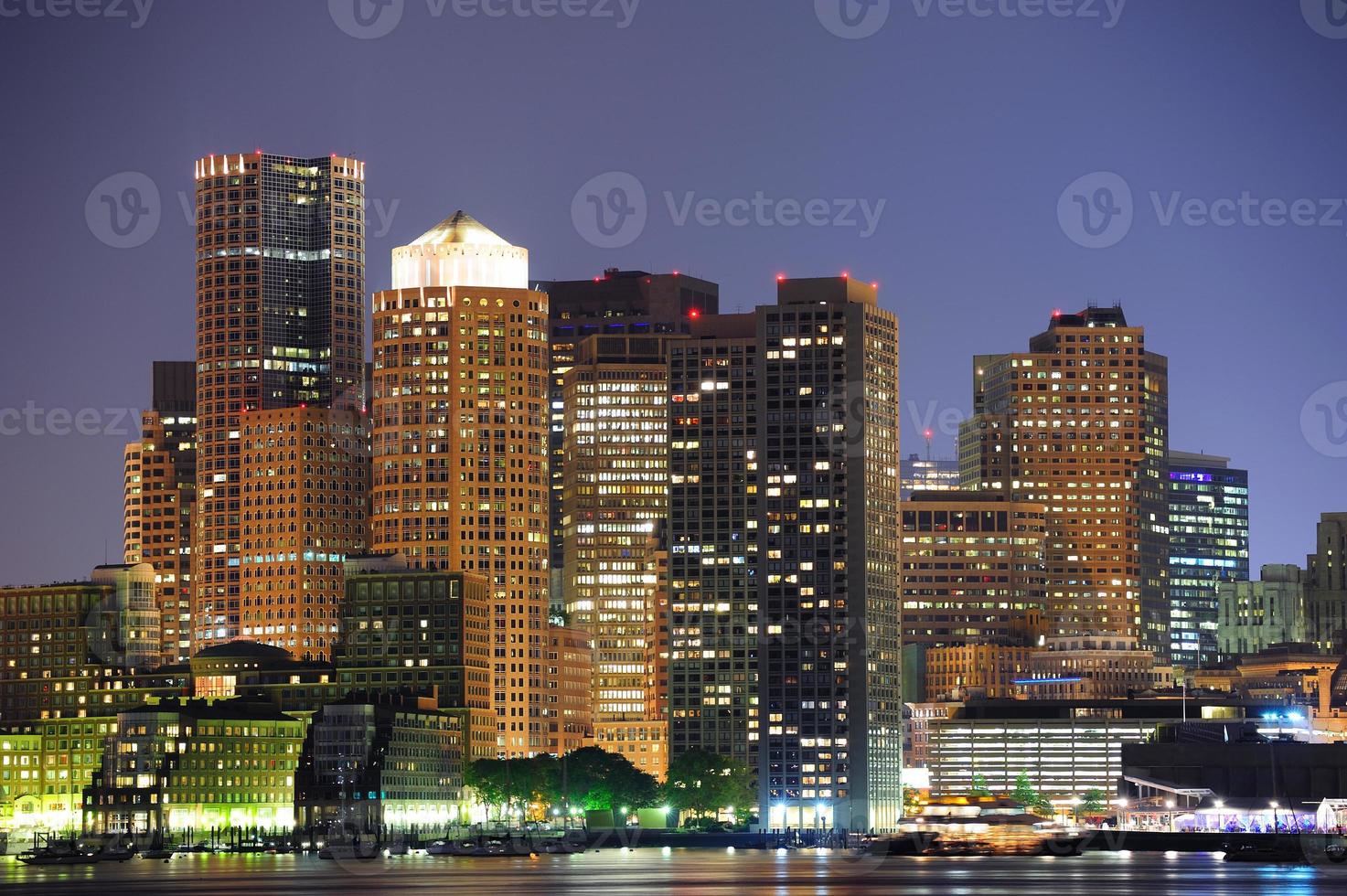 vue sur les gratte-ciel de boston photo