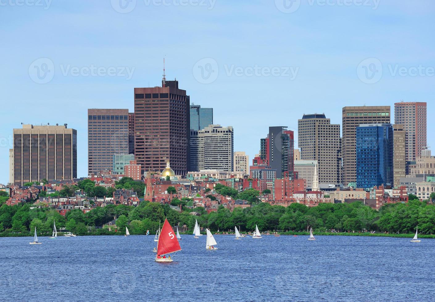 vue sur les toits de boston photo