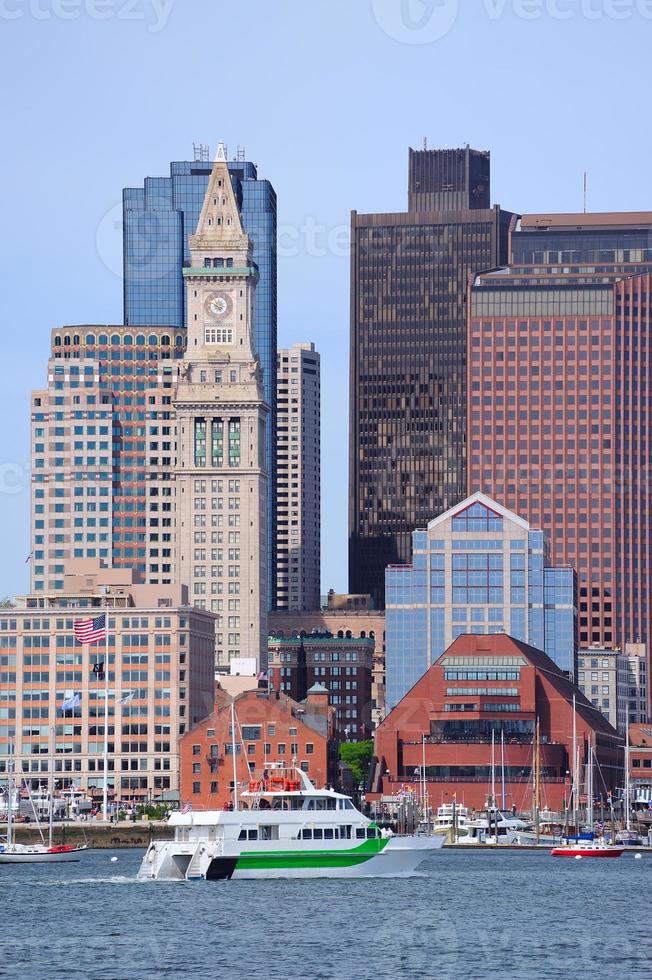 vue sur la ville de boston photo