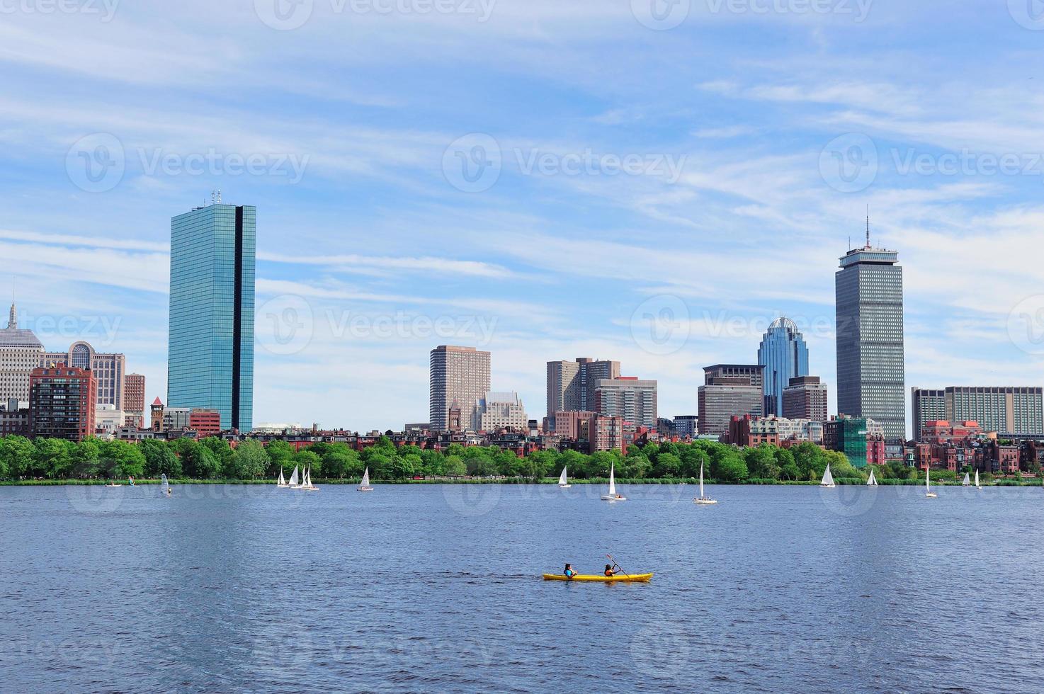 vue sur le paysage urbain de boston photo
