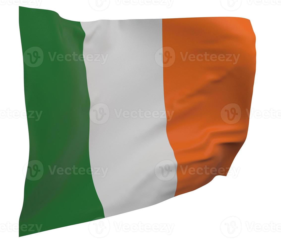 drapeau irlande isolé photo