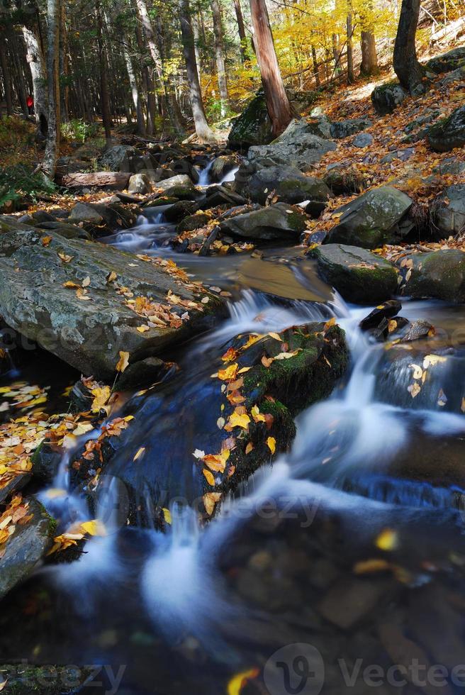 vue sur la cascade d'automne photo