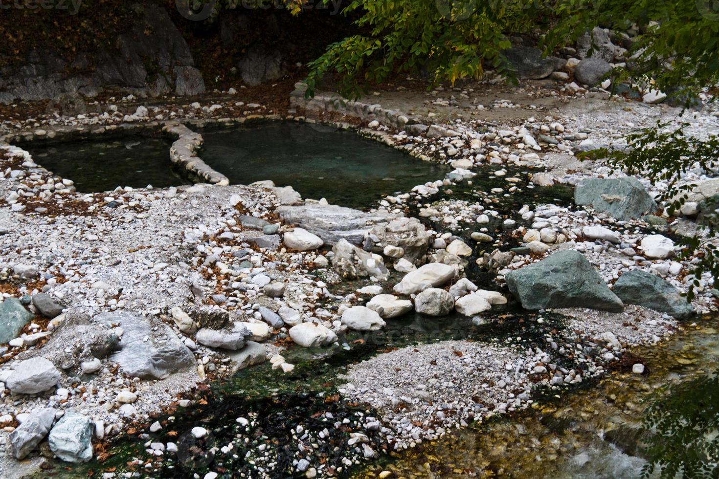 cascade en grèce. photo