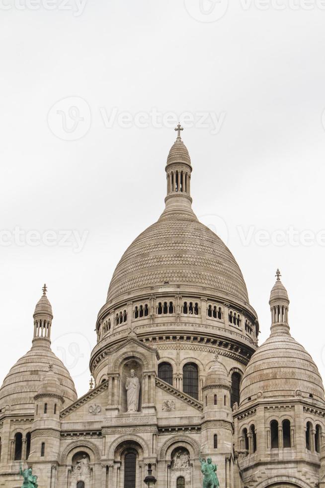 L'architecture extérieure du sacré coeur, Montmartre, Paris, France photo