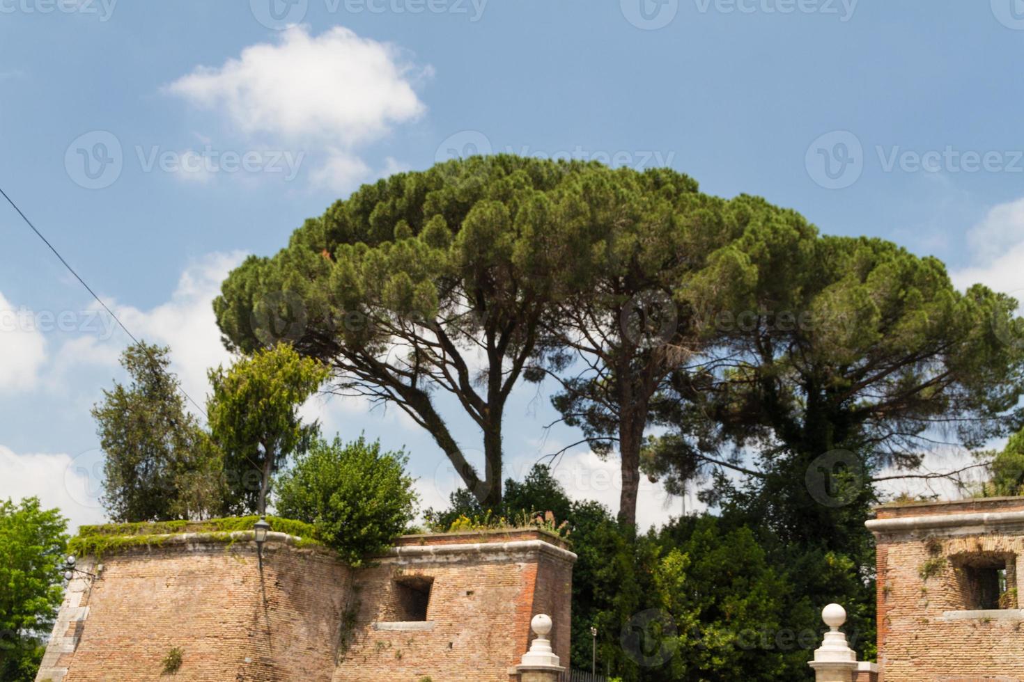 Rome, Italie. détails architecturaux typiques de la vieille ville photo