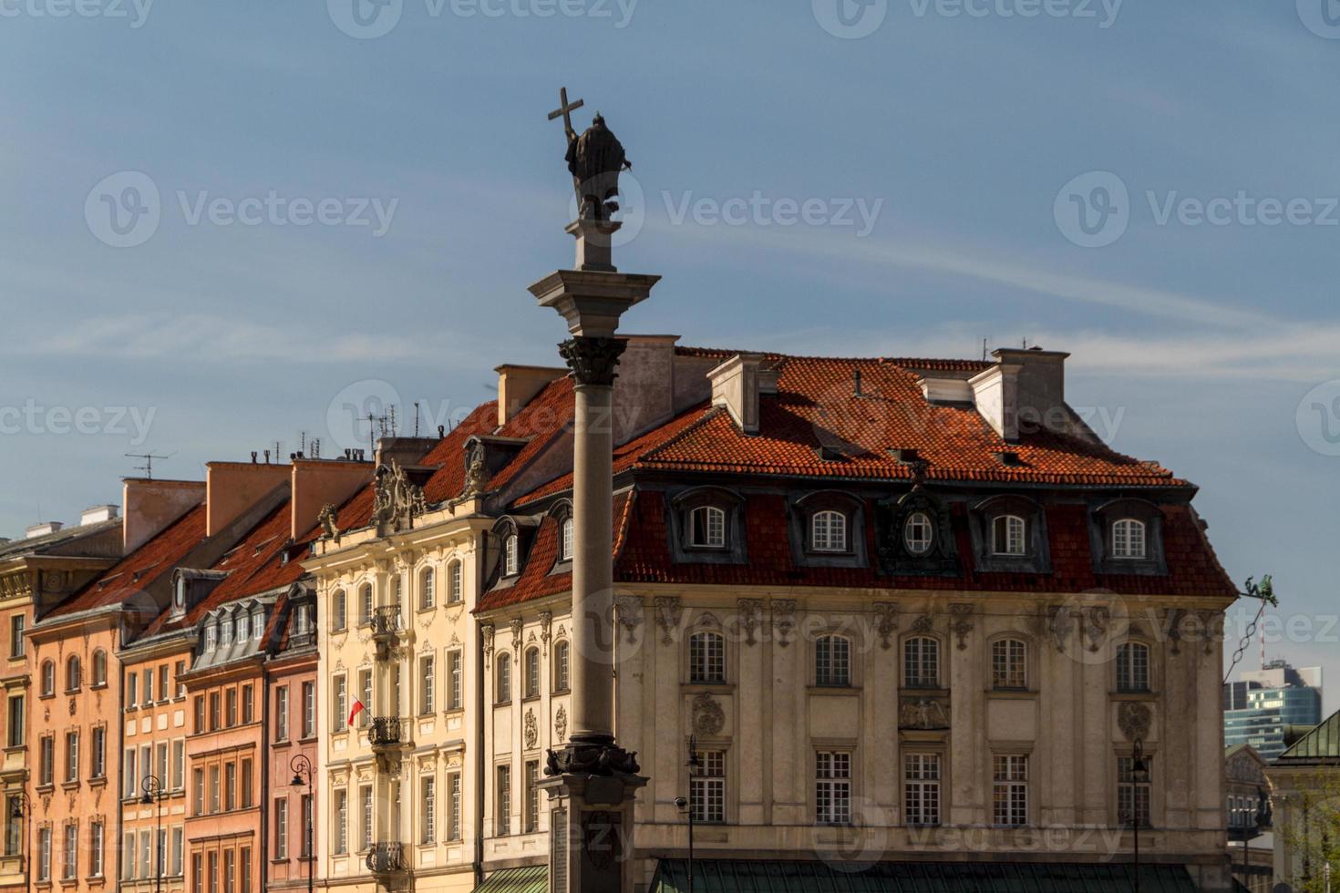 place du château à varsovie, pologne photo