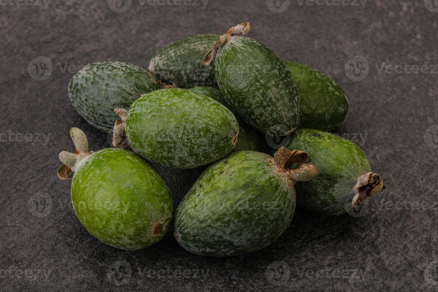 feijoa aux fruits sucrés verts tropicaux photo