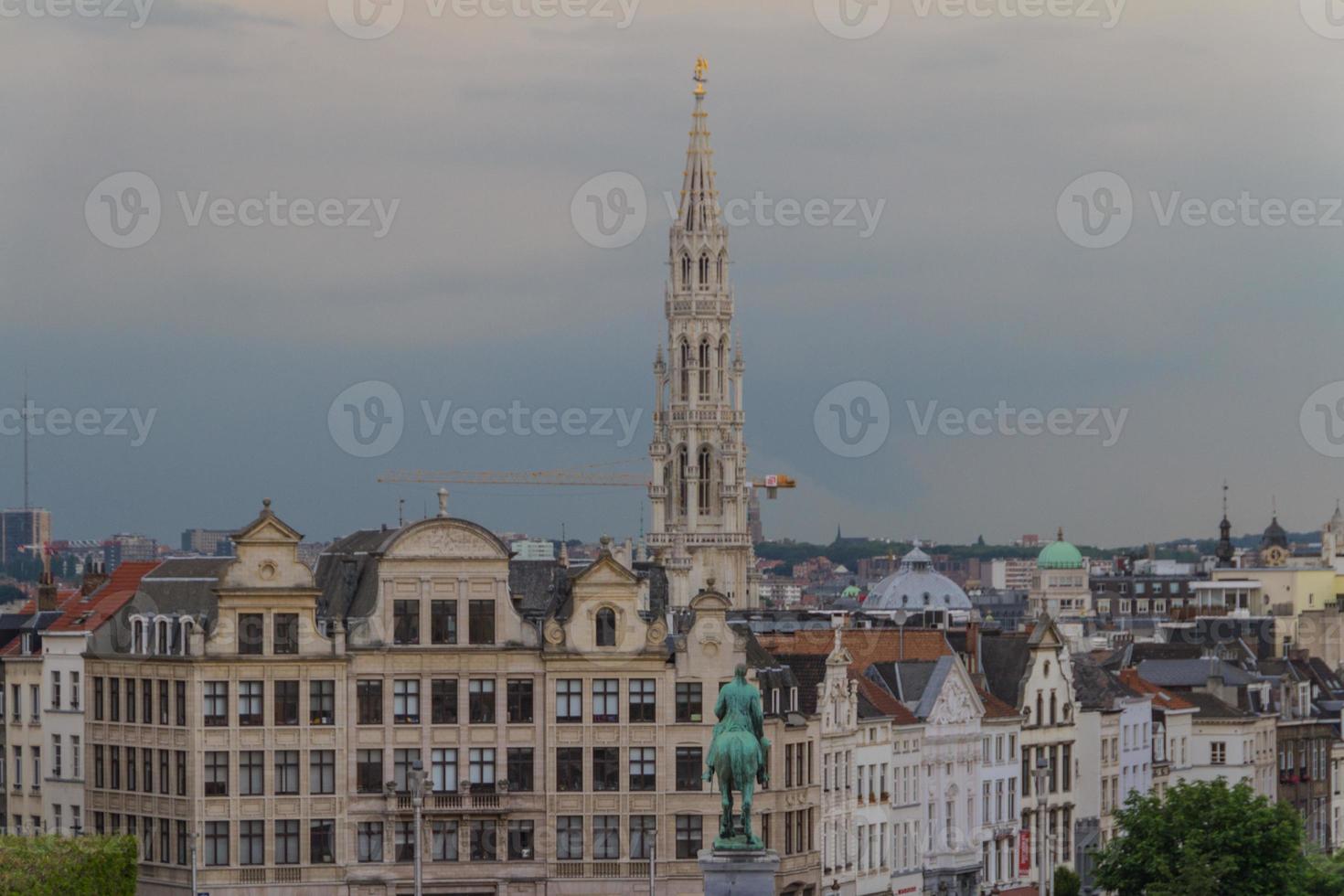 vue sur la ville de bruxelles photo