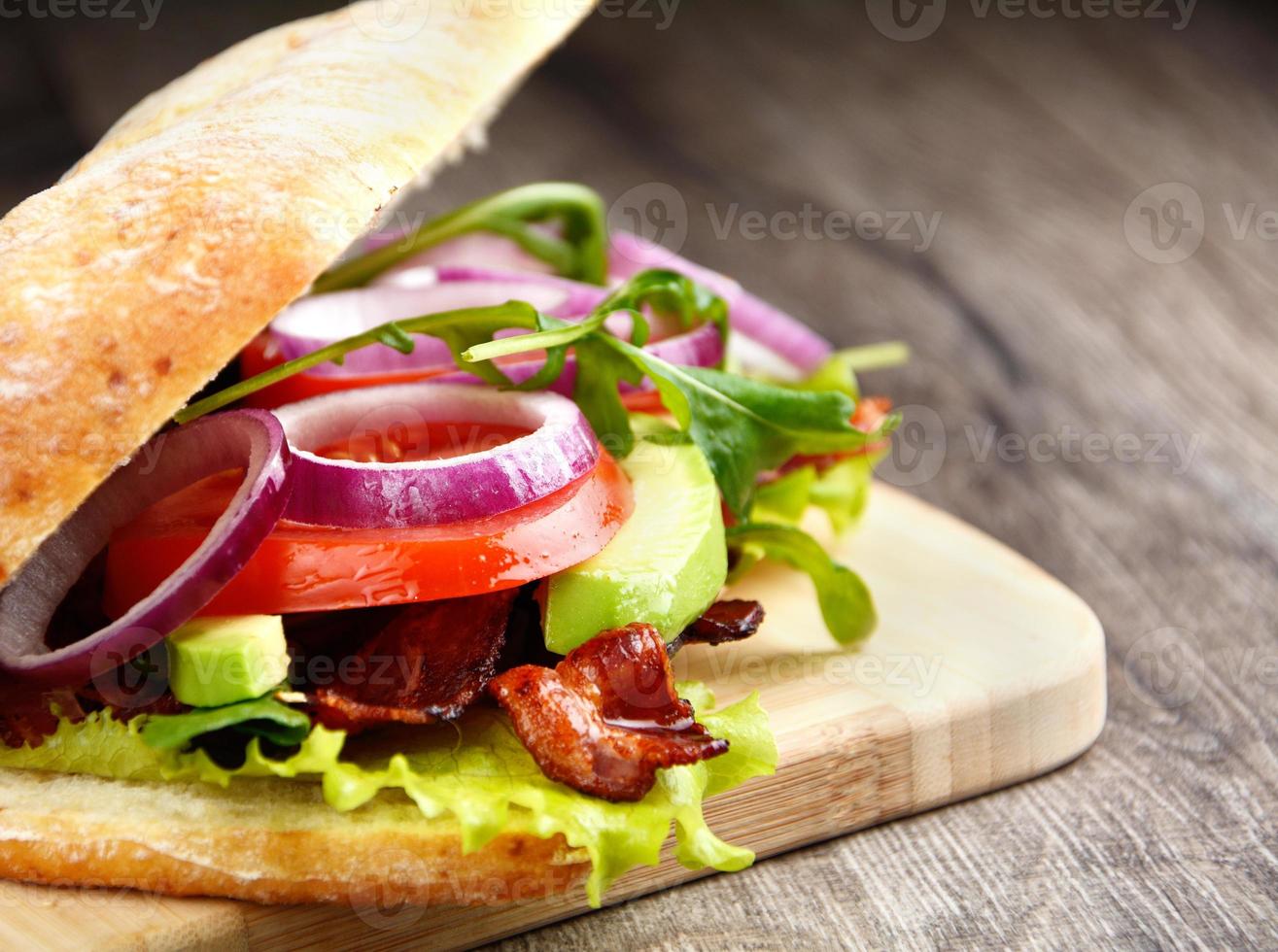 savoureux sandwich fait maison photo