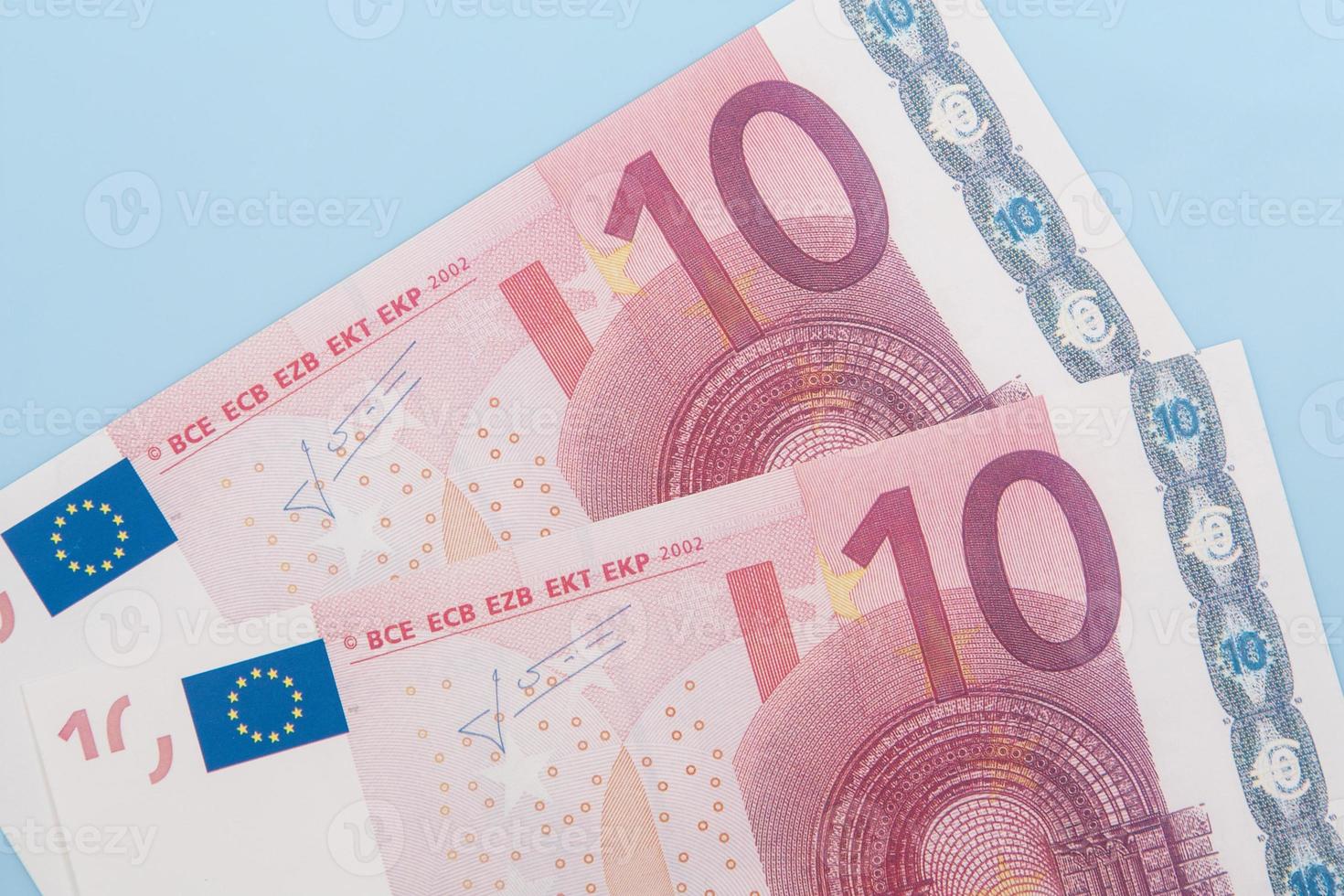 deux billets de dix euros photo