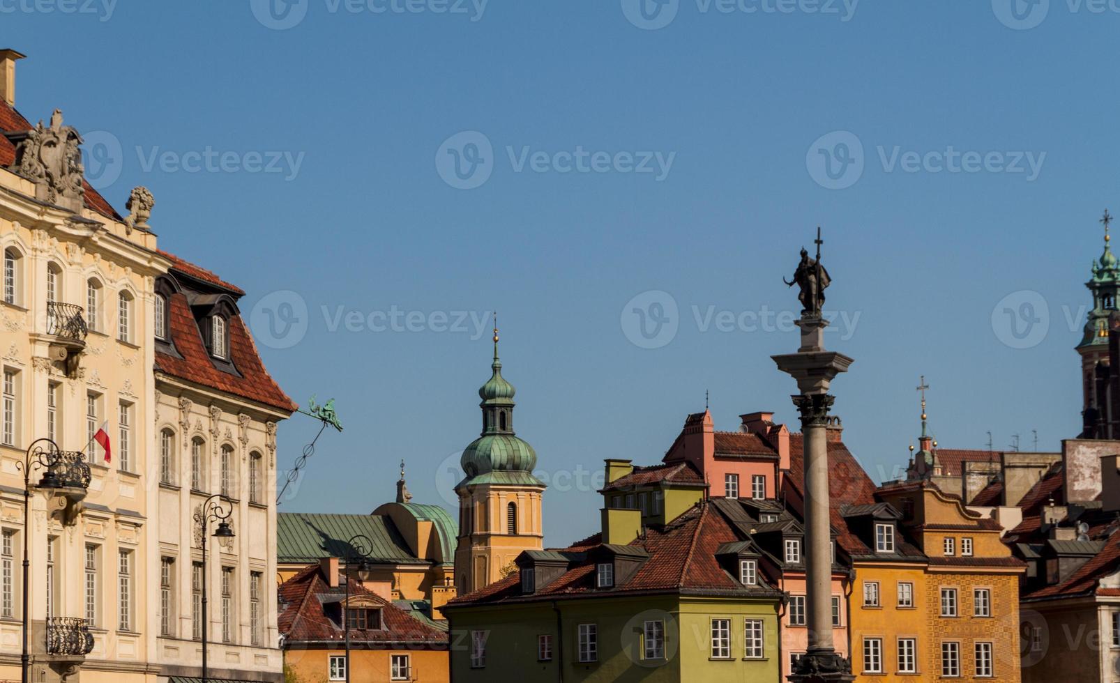 place du château à varsovie, pologne photo