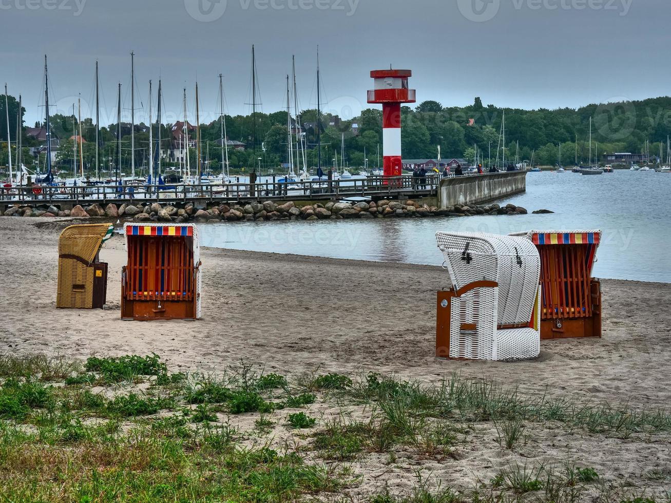 la ville d'eckernfoerde à la mer baltique photo