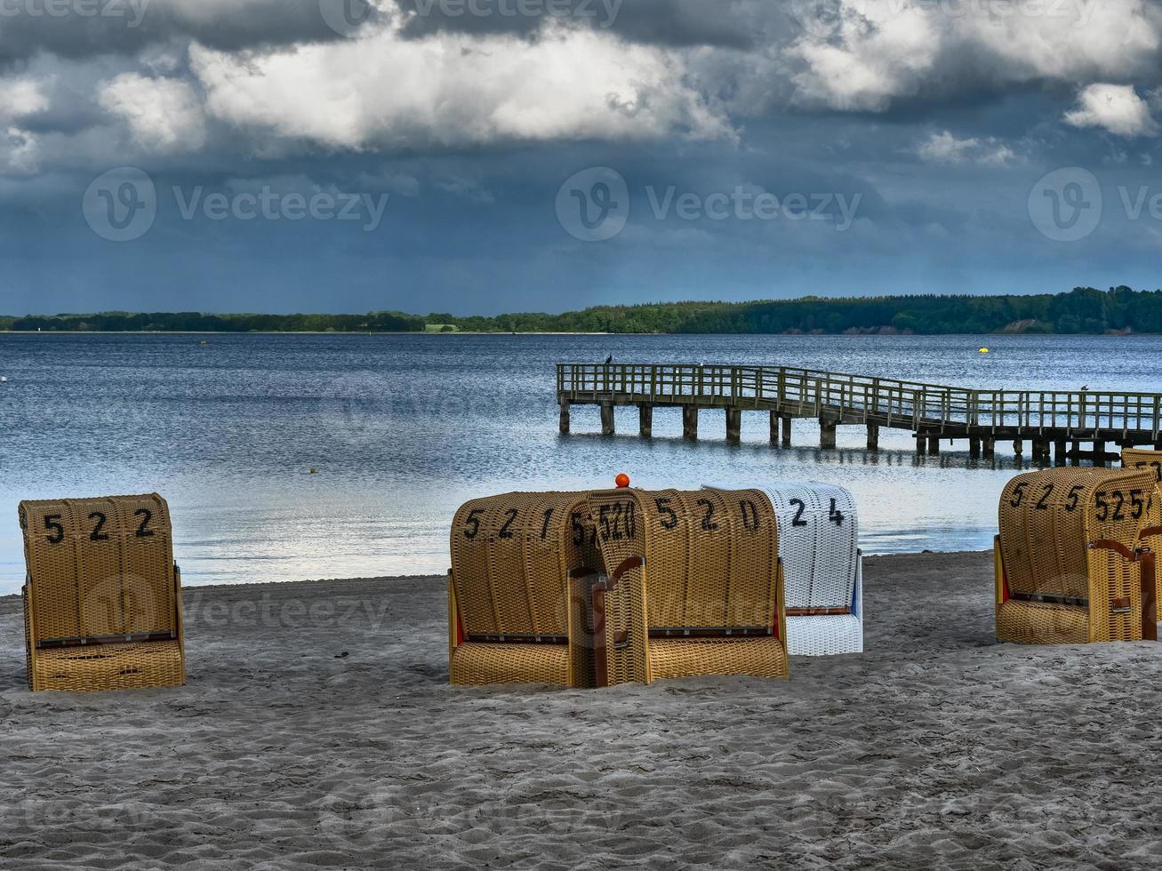 la ville d'eckernfoerde à la mer baltique photo