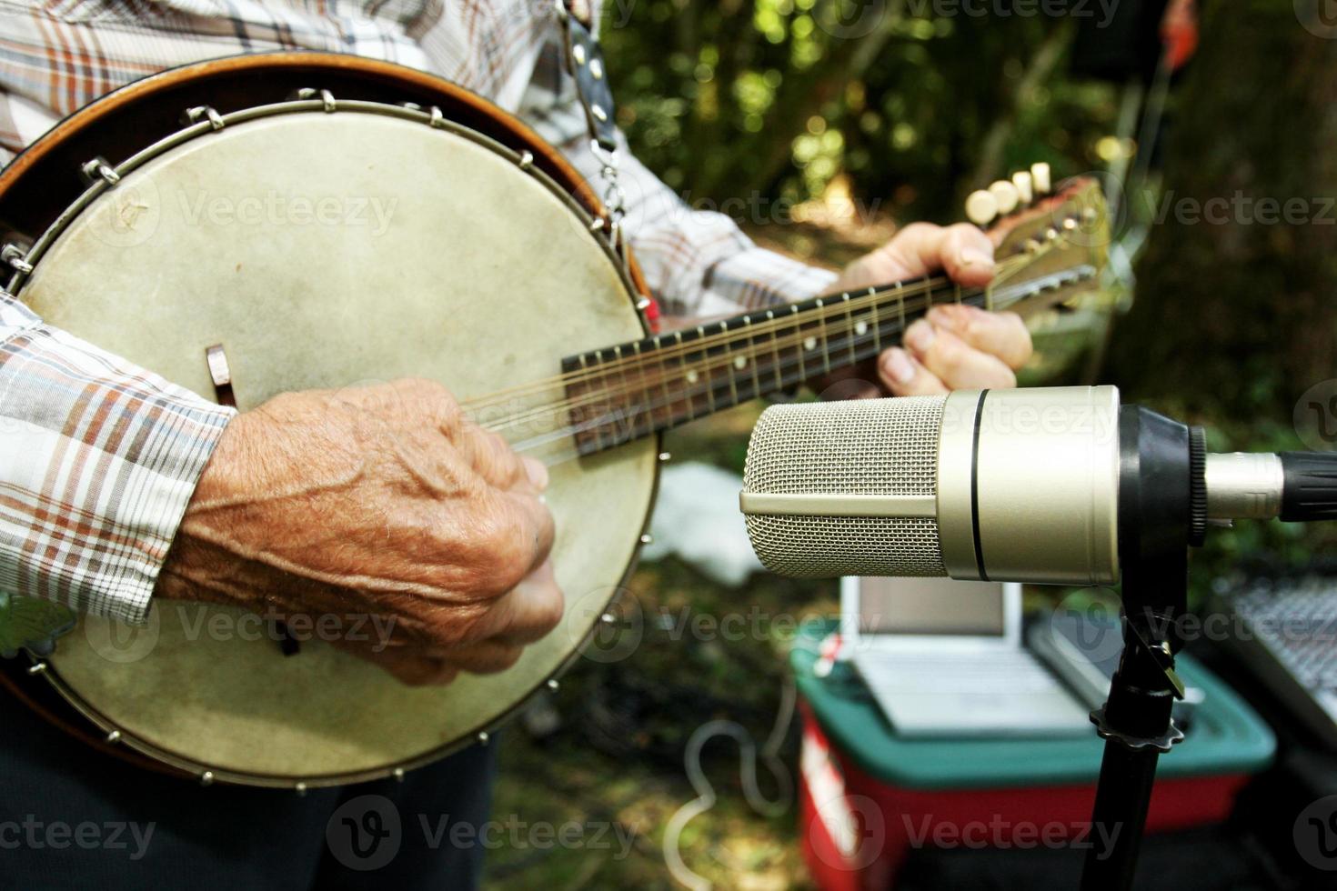 gros plan d'un banjo photo