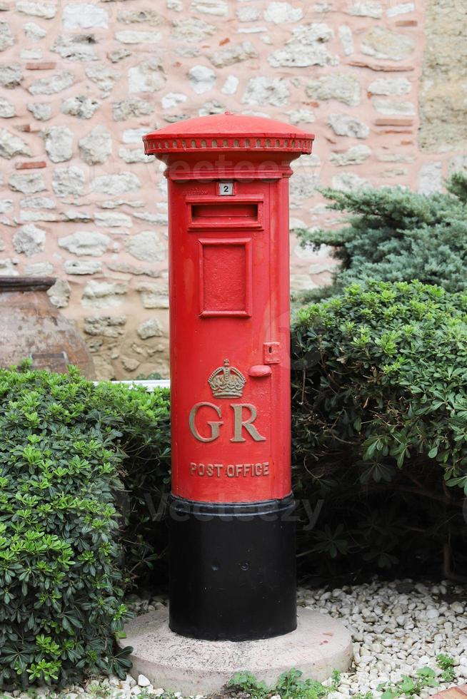 boîte de pilier rouge photo