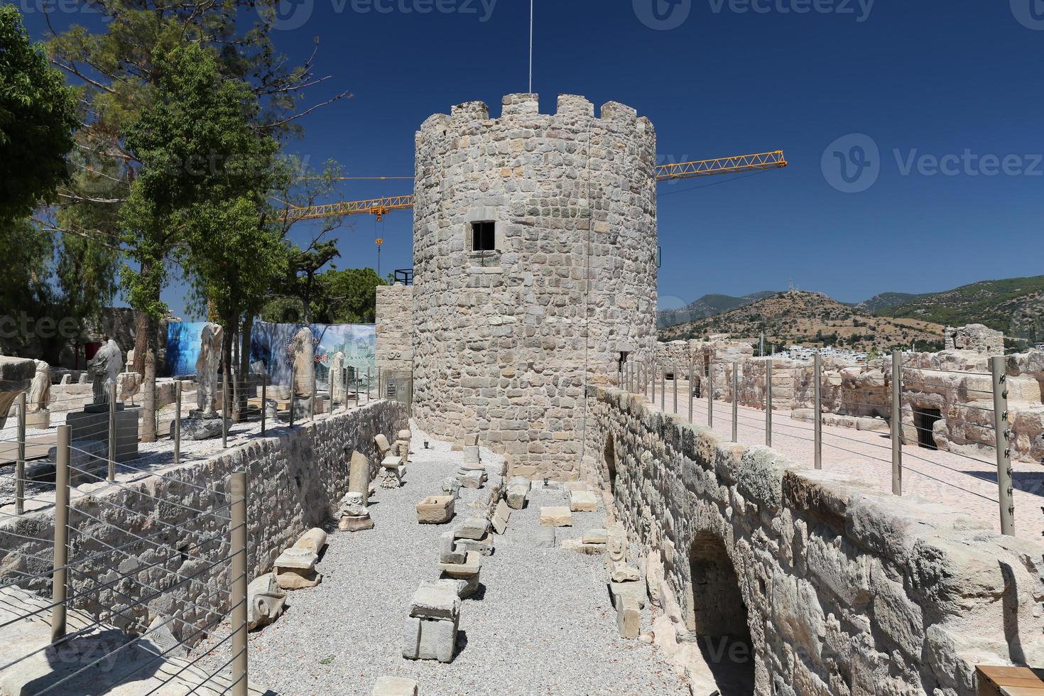 Tour dans le château de Bodrum, Mugla, Turquie photo