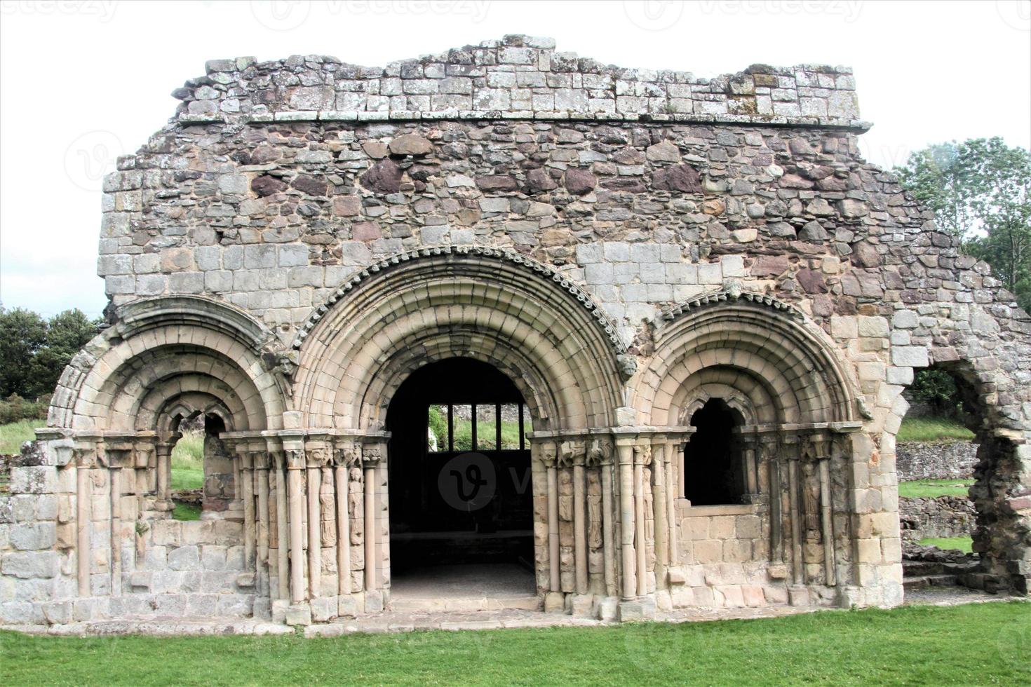 Une vue de l'abbaye de Haughmond près de Shrewsbury dans le Shropshire photo