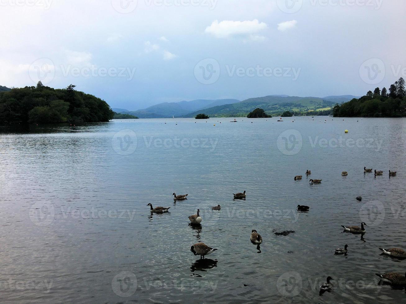 Une vue sur le Lake District en Cumbrie près de Coniston photo