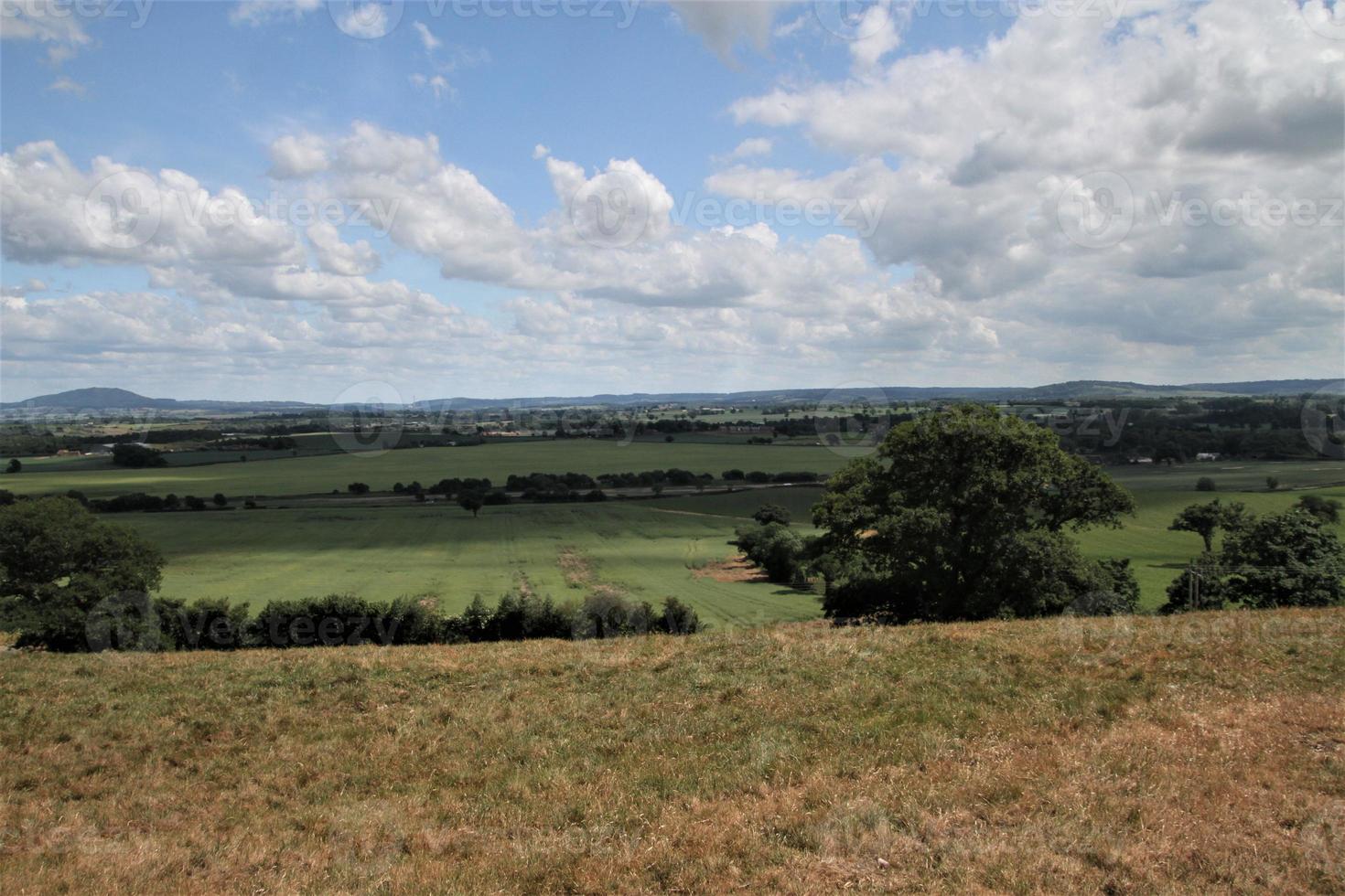 une vue sur la campagne du shropshire depuis la colline de lyth près de shrewsbury photo