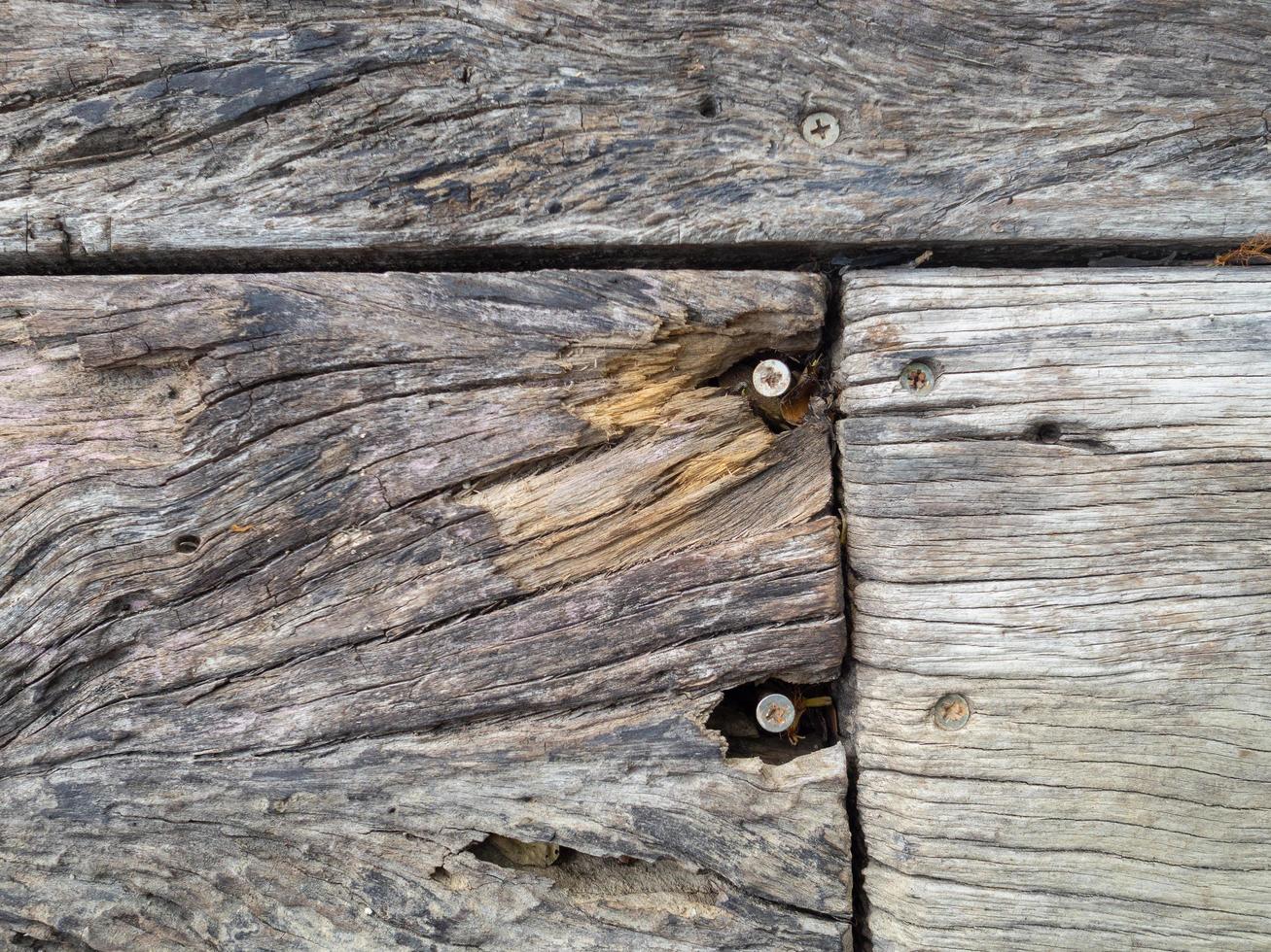 photo plein cadre de vieux fond en bois naturel