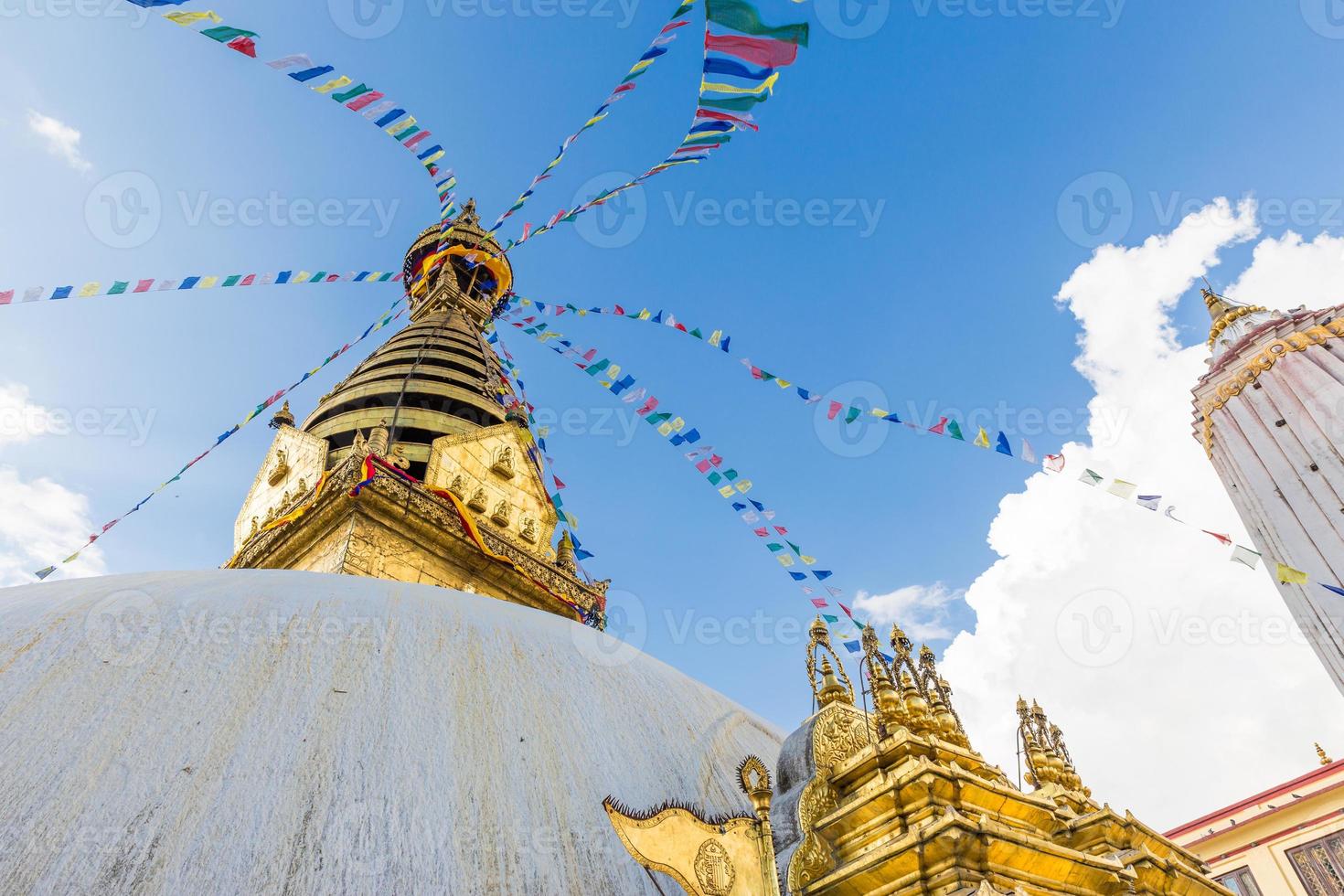 Temple de Swayambhunath, temple des singes Katmandou, Népal. photo