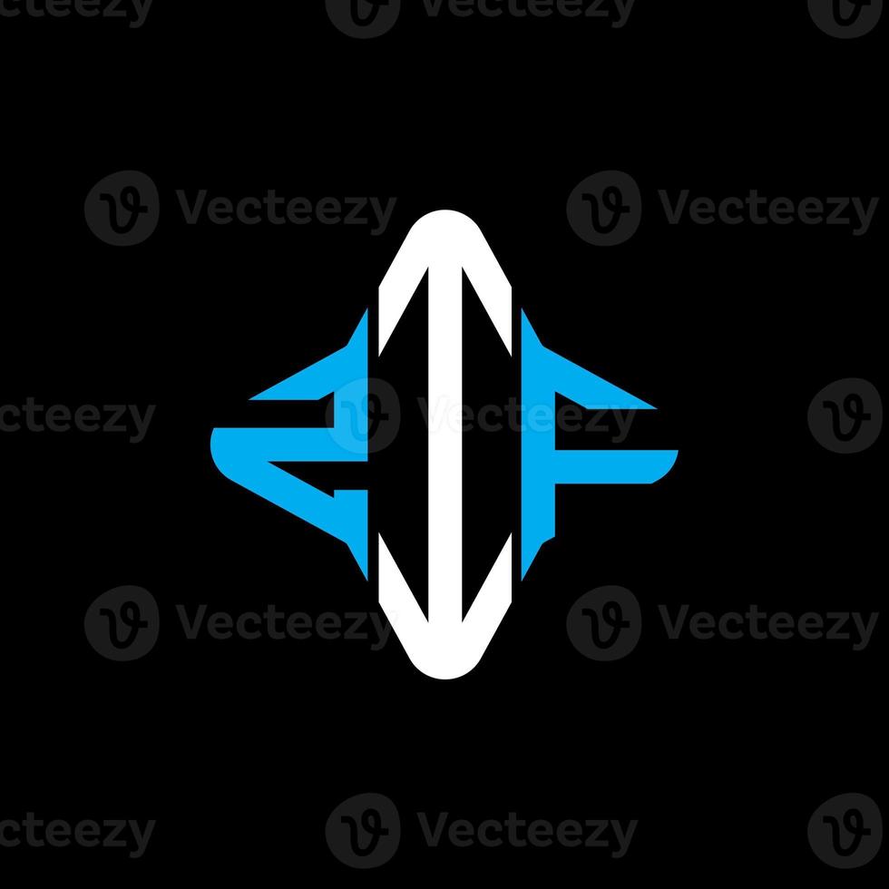 création de logo de lettre zif avec graphique vectoriel photo