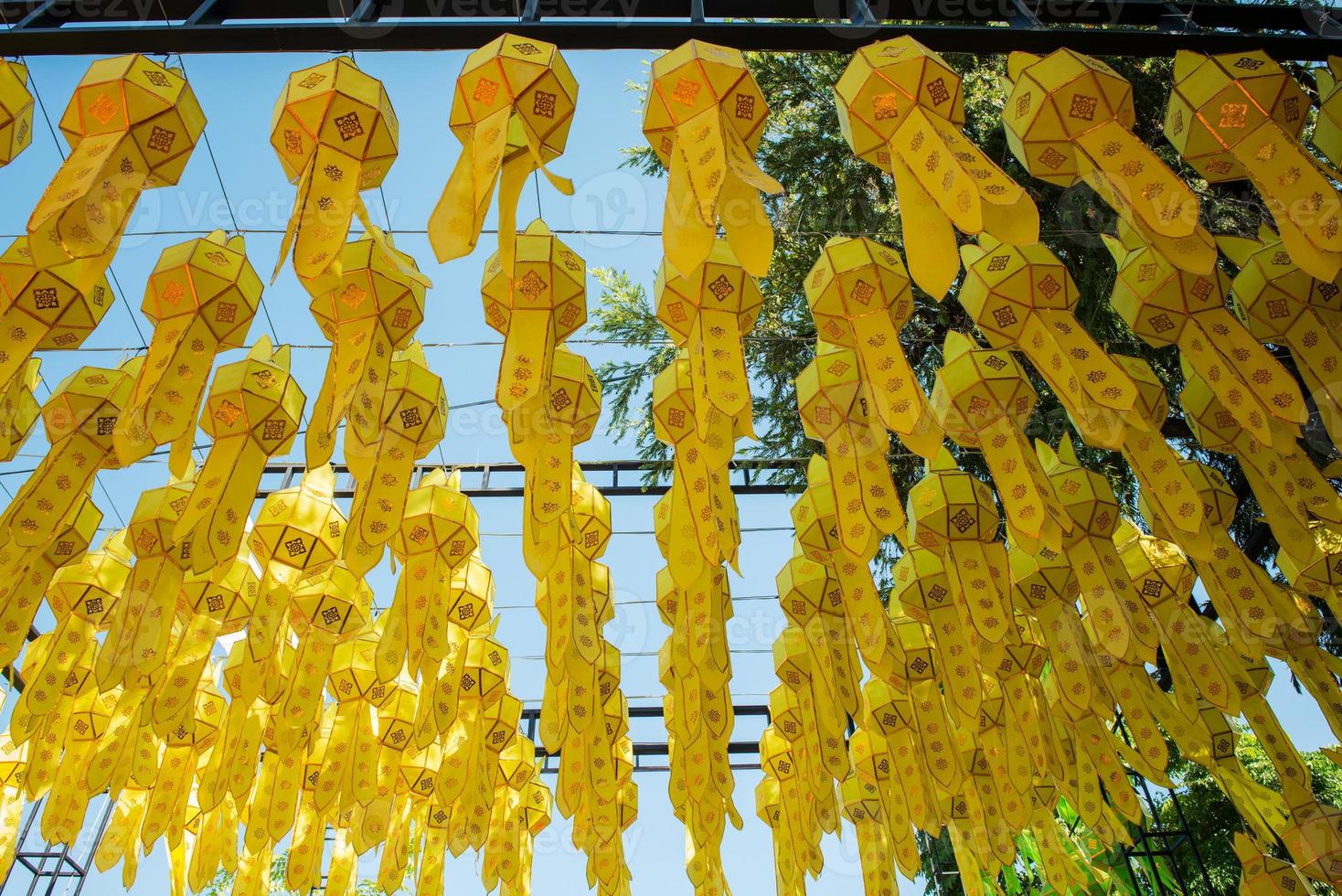 lanternes en papier thaï photo
