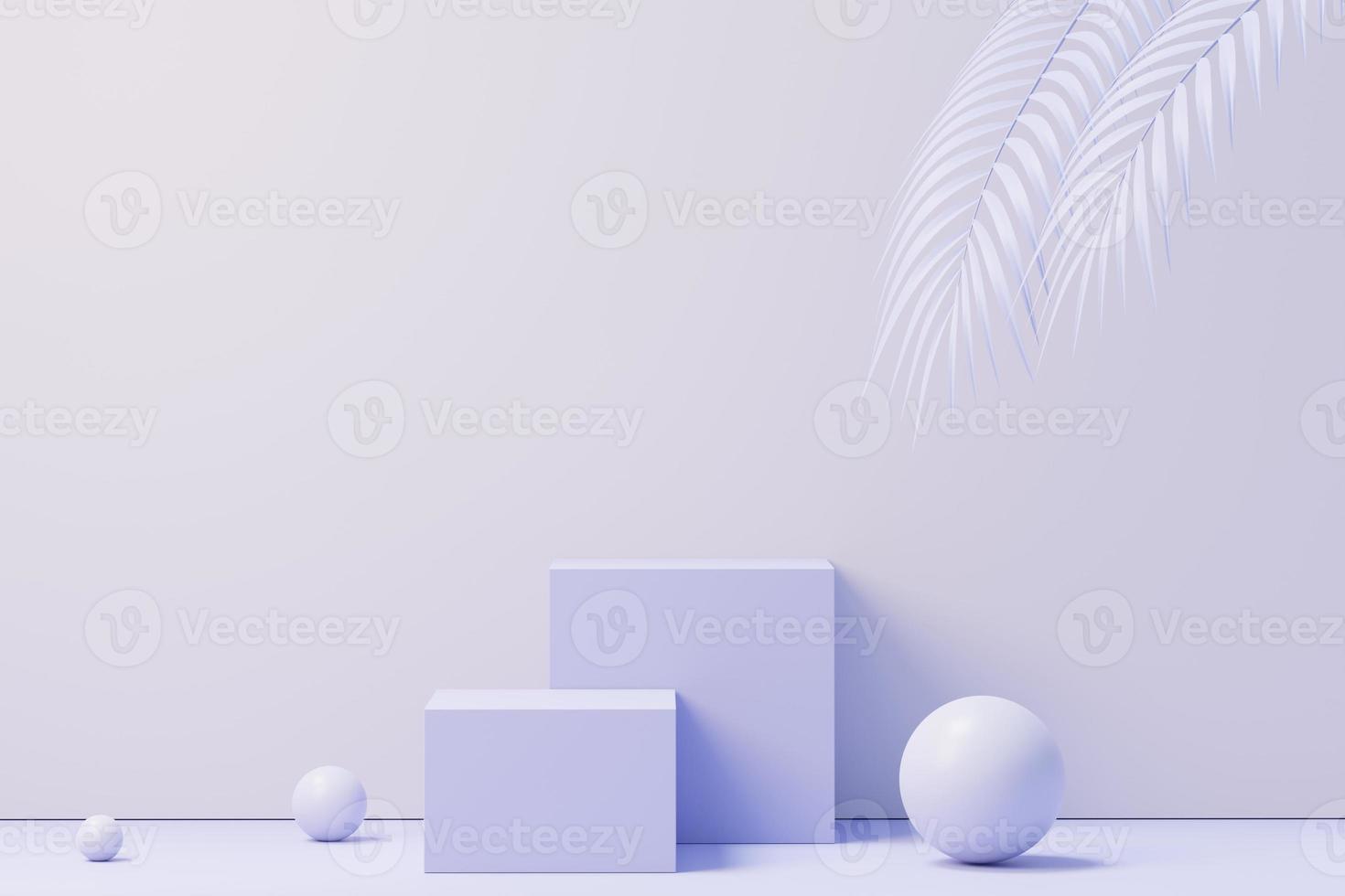 Rendu 3d du podium de beauté avec un design très péri-couleur de l'année 2022 pour la présentation du produit et la publicité. ciel pastel minimal et scène de terre de rêve. notion de romance. photo