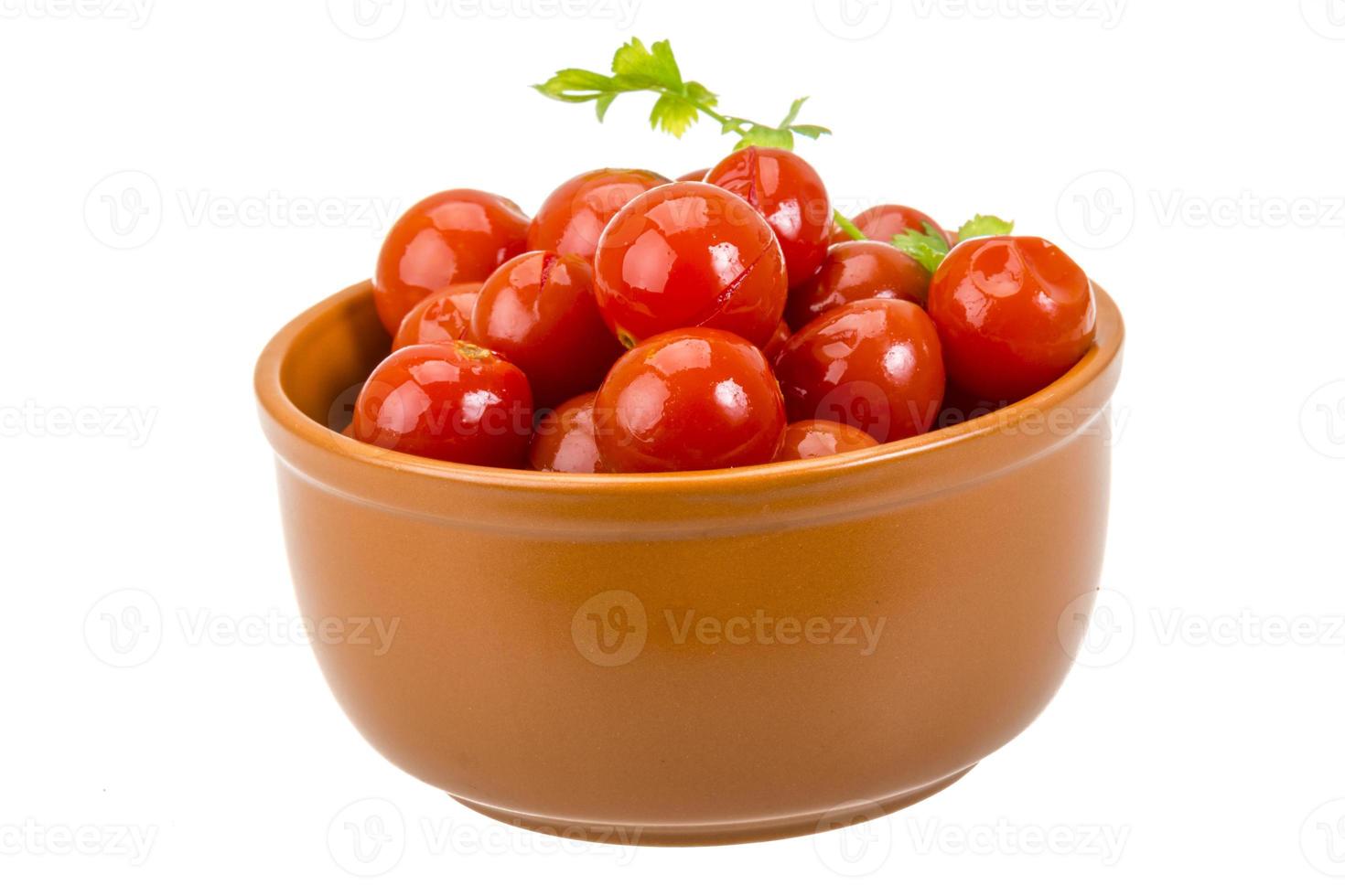 tomate cerise marinée photo