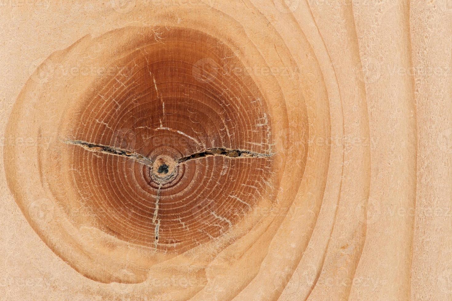 planche de bois de pin clair avec surface de texture de noeuds photo