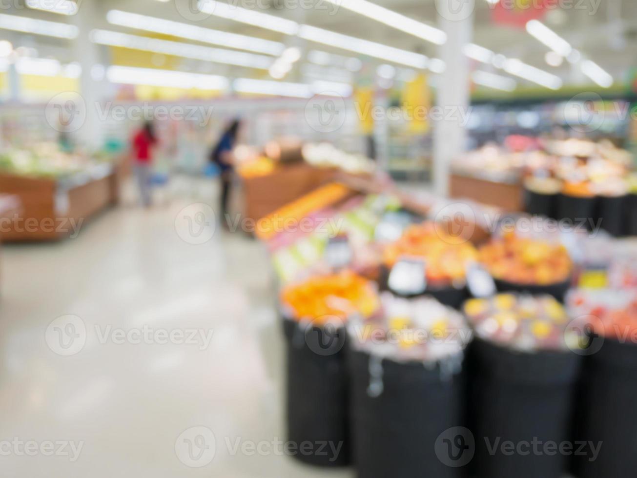 épicerie arrière-plan flou avec les clients photo