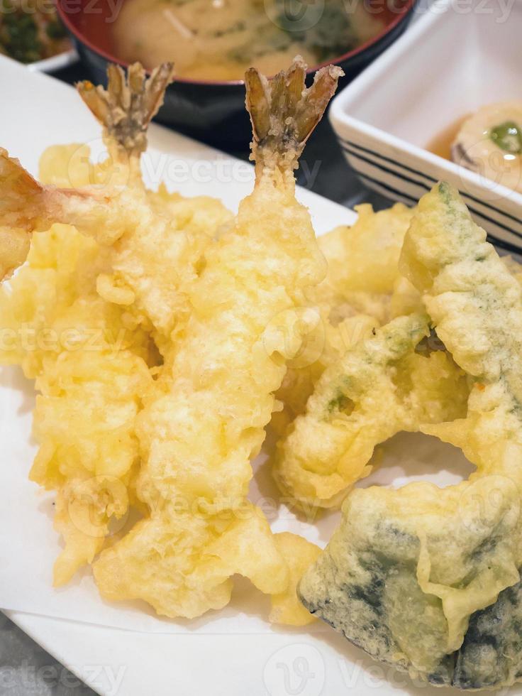 crevettes tempura cuisine japonaise photo
