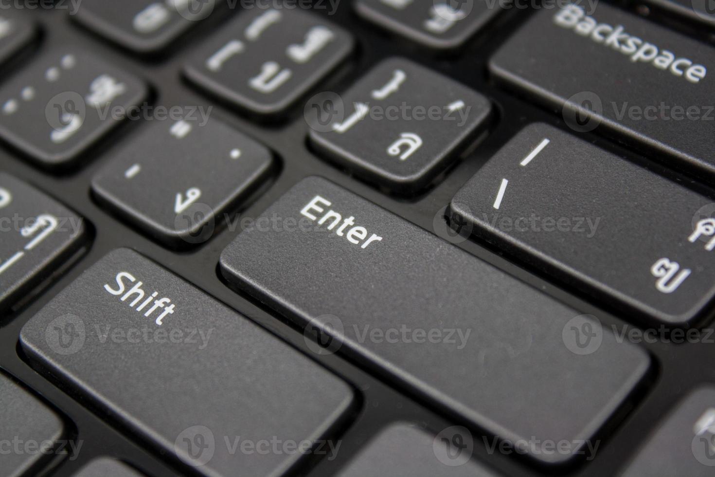 Entrez le bouton sur le clavier thaï photo