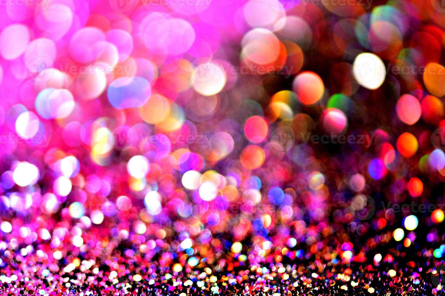 bokeh glitter colorfull fond abstrait flou pour l'anniversaire, l'anniversaire, le mariage, le réveillon du nouvel an ou noël photo