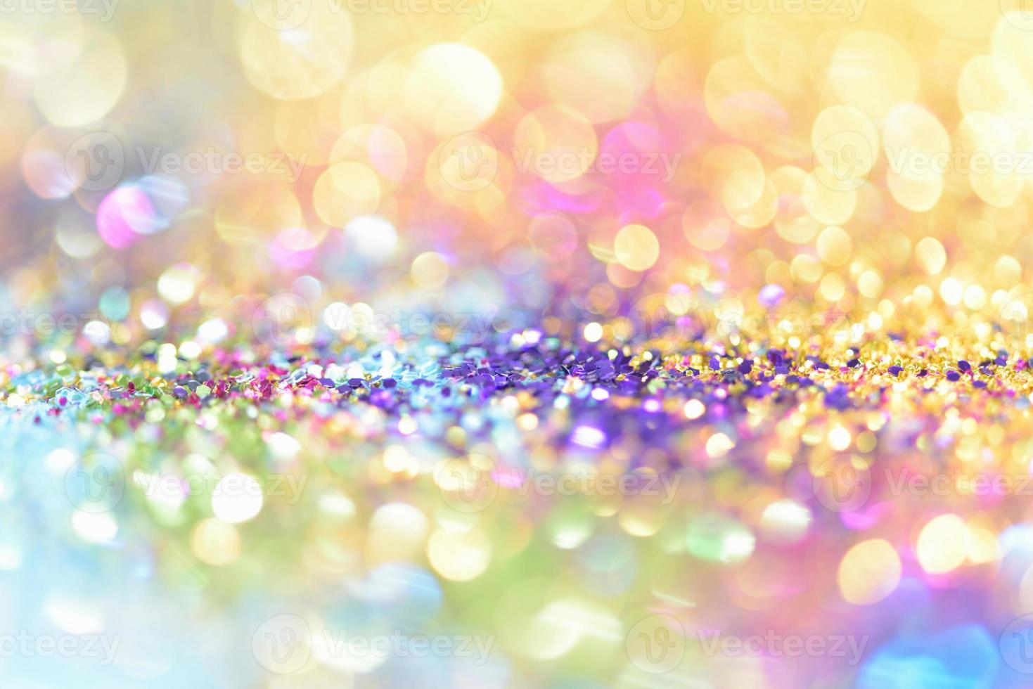 bokeh glitter colorfull fond abstrait flou pour l'anniversaire, l'anniversaire, le mariage, le réveillon du nouvel an ou noël photo