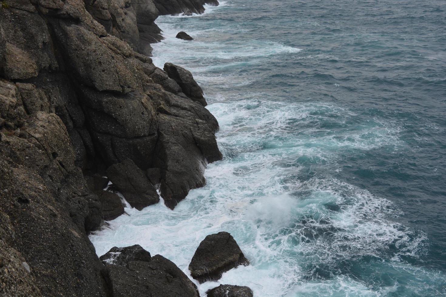 la mer méditerranée après la tempête photo