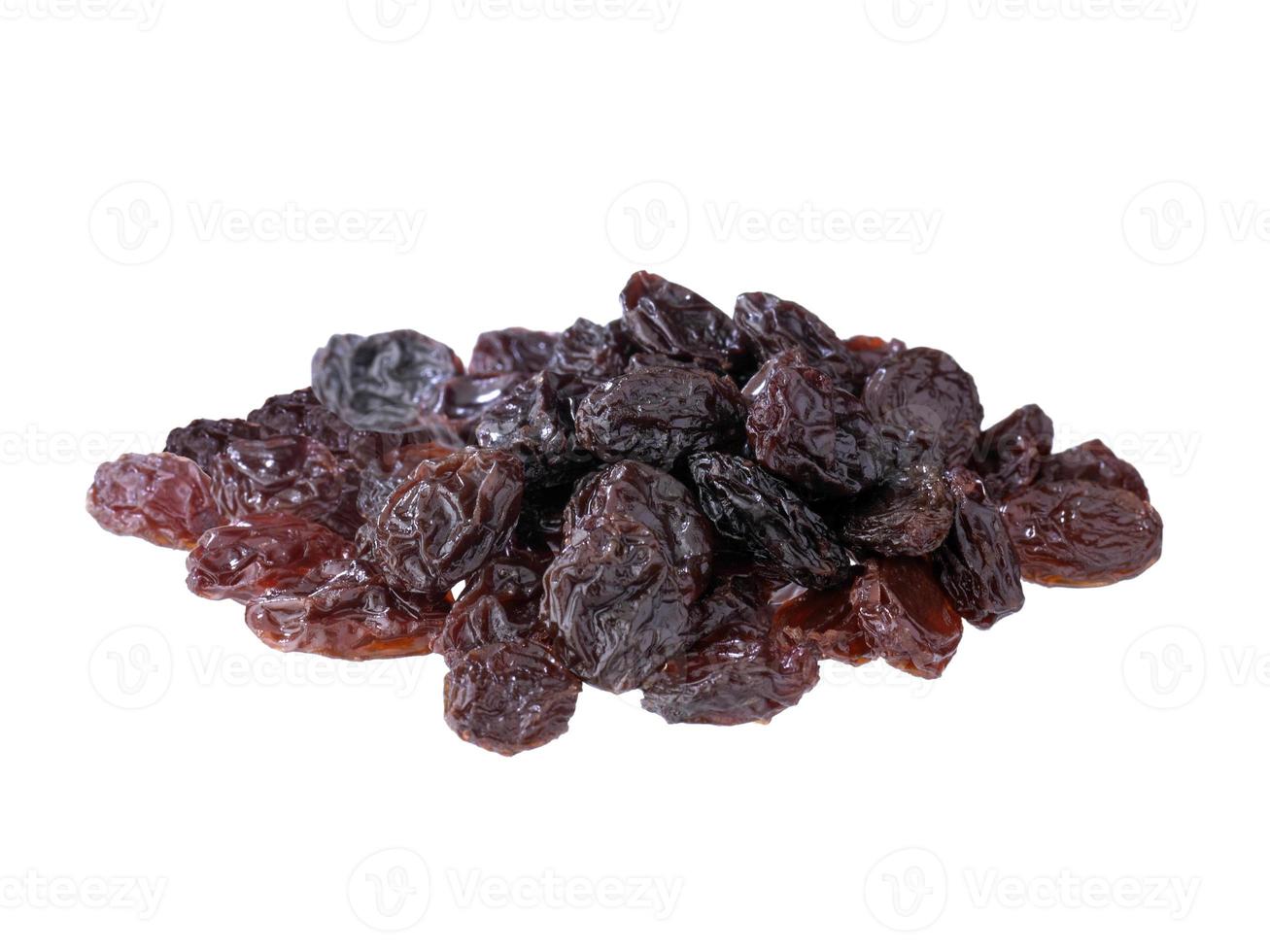 raisins secs, isolé, blanc, fond photo