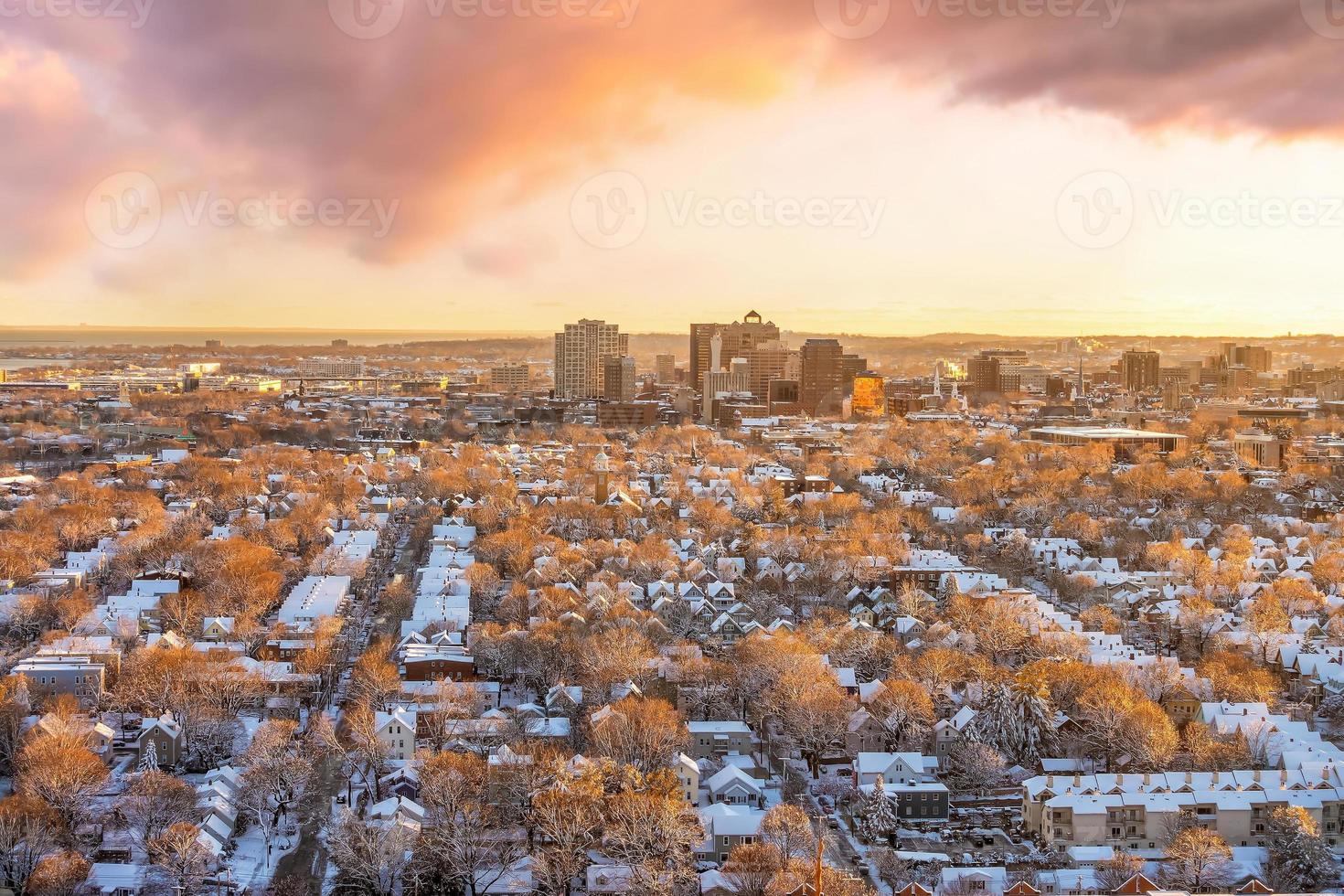 New Haven City skyline du centre-ville paysage urbain du Connecticut, États-Unis photo