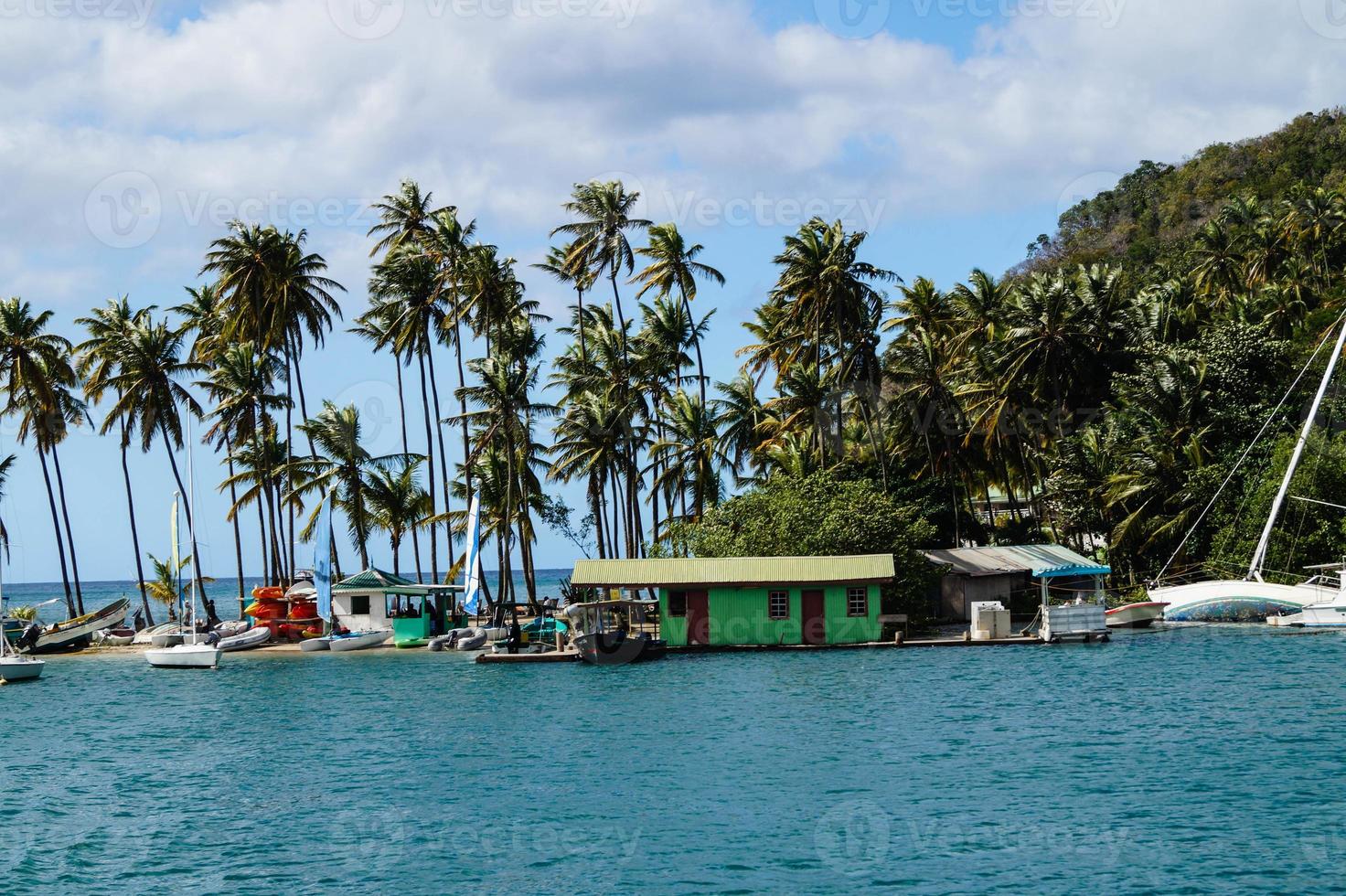 la célèbre baie de marigot à sainte lucie photo