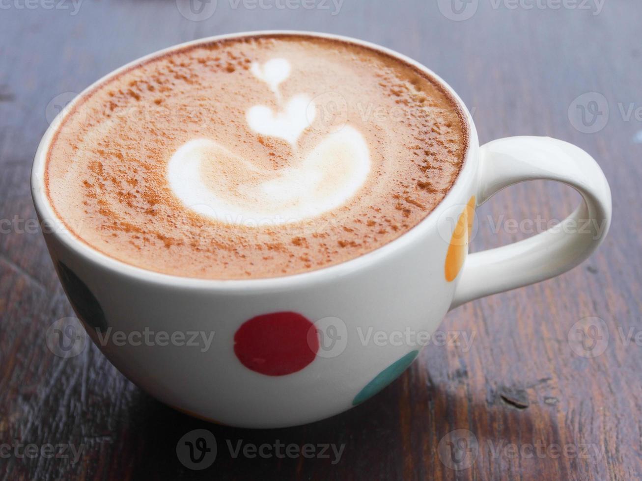 latte chaud est bon pour votre matinée photo