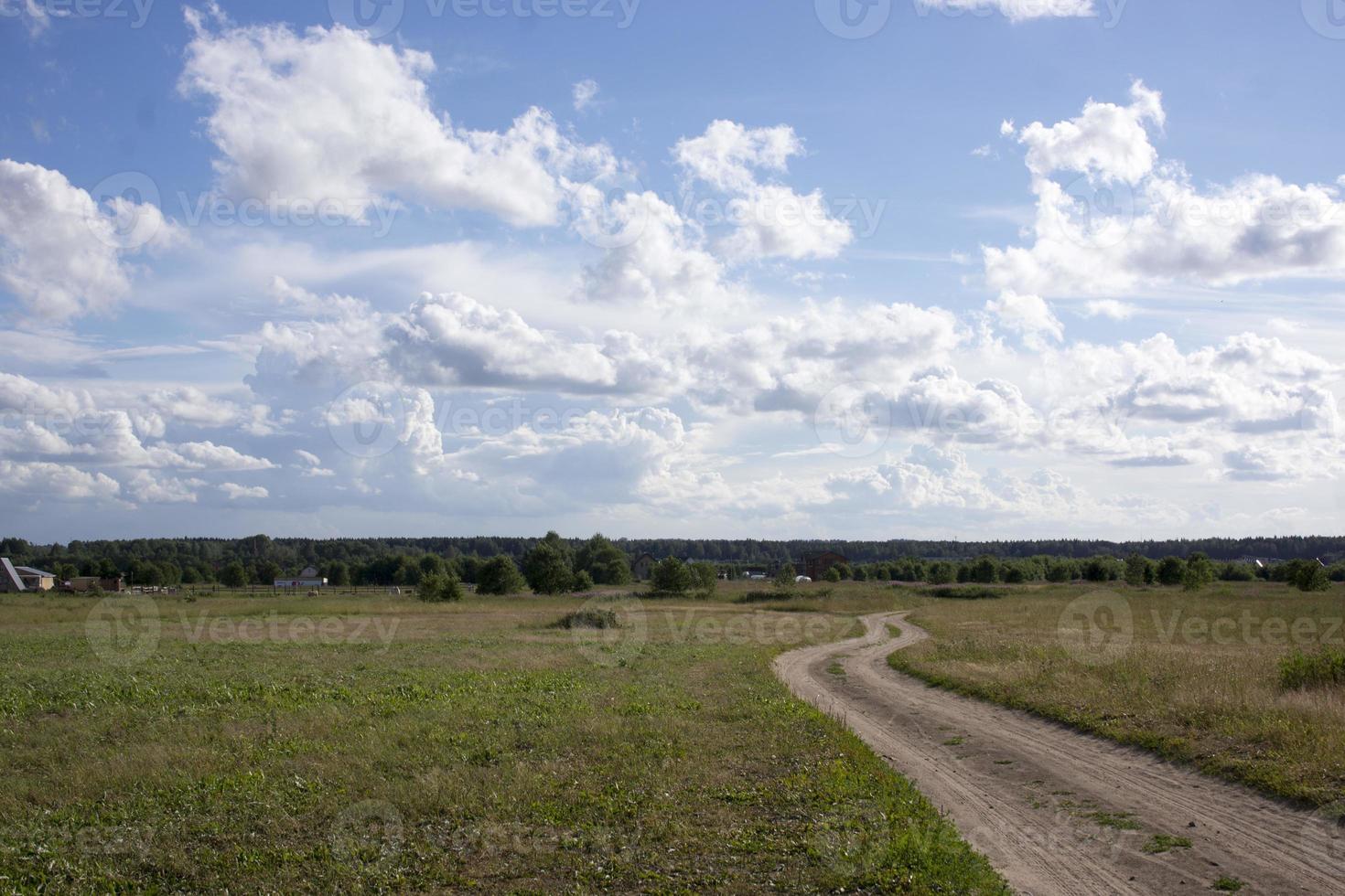 chemin de sable dans le champ photo