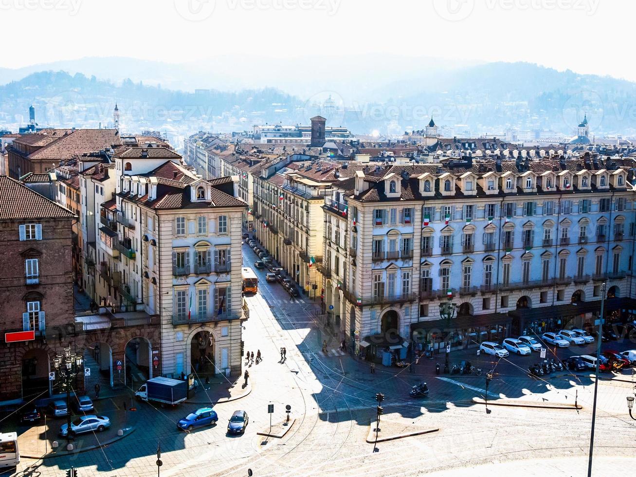 hdr piazza castello, turin photo