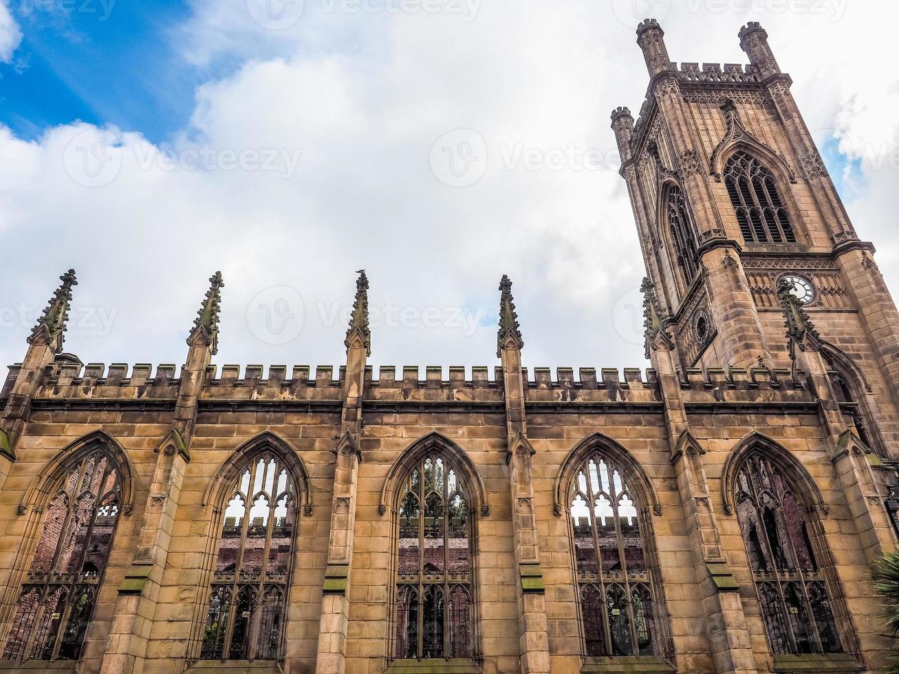 hdr eglise st luke à liverpool photo