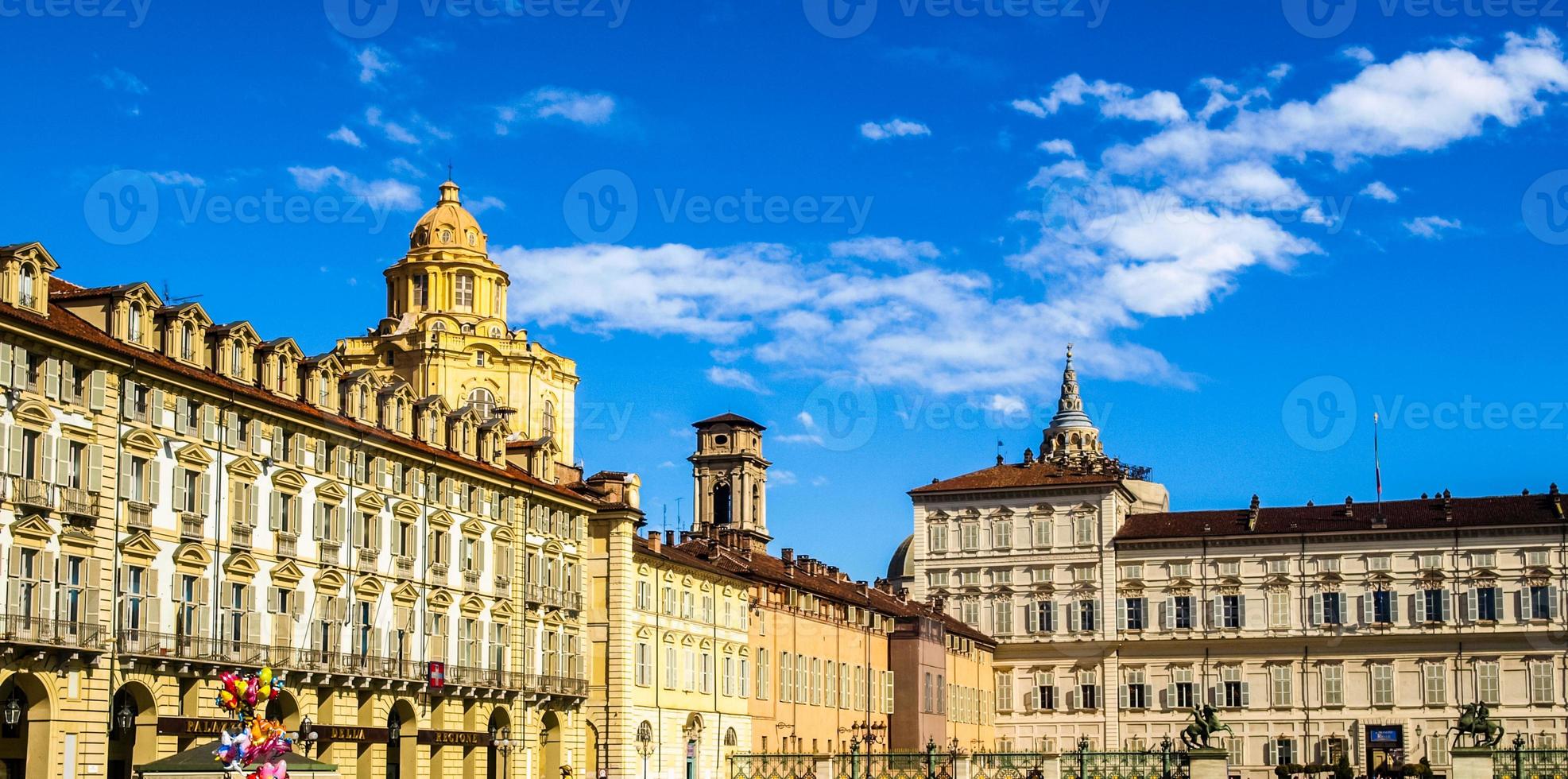 hdr piazza castello, turin photo